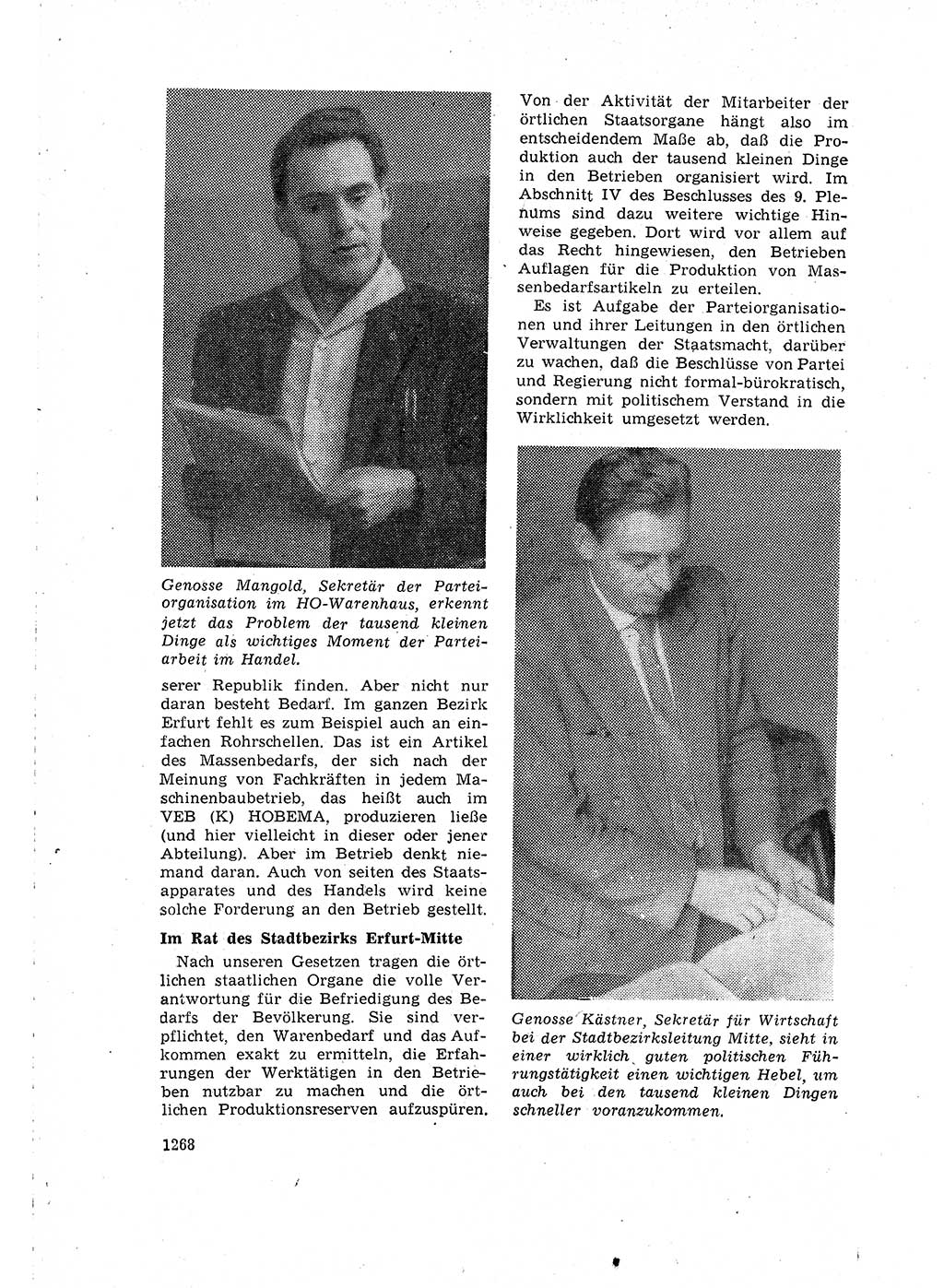 Neuer Weg (NW), Organ des Zentralkomitees (ZK) der SED (Sozialistische Einheitspartei Deutschlands) für Fragen des Parteilebens, 15. Jahrgang [Deutsche Demokratische Republik (DDR)] 1960, Seite 1268 (NW ZK SED DDR 1960, S. 1268)