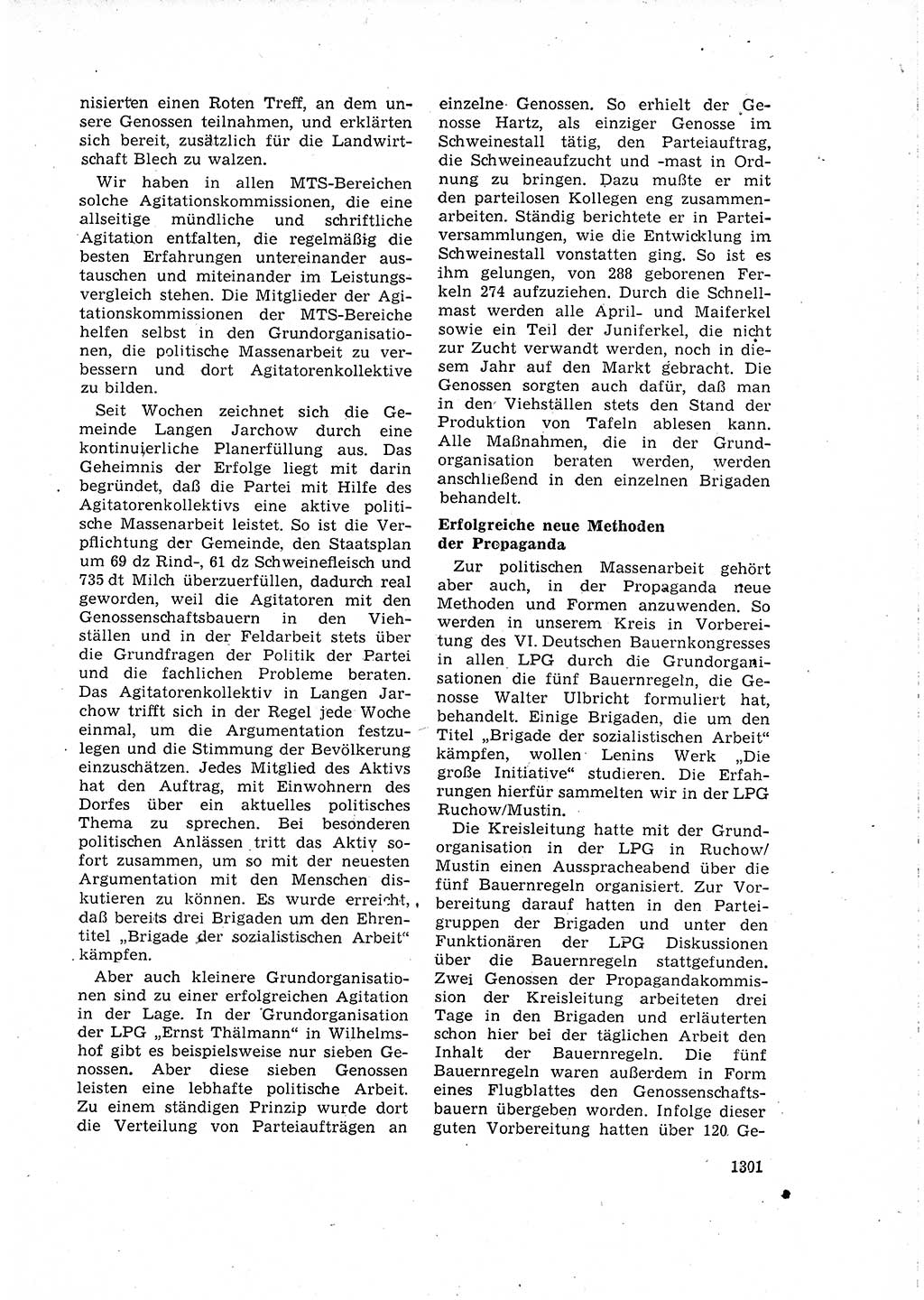Neuer Weg (NW), Organ des Zentralkomitees (ZK) der SED (Sozialistische Einheitspartei Deutschlands) für Fragen des Parteilebens, 15. Jahrgang [Deutsche Demokratische Republik (DDR)] 1960, Seite 1301 (NW ZK SED DDR 1960, S. 1301)