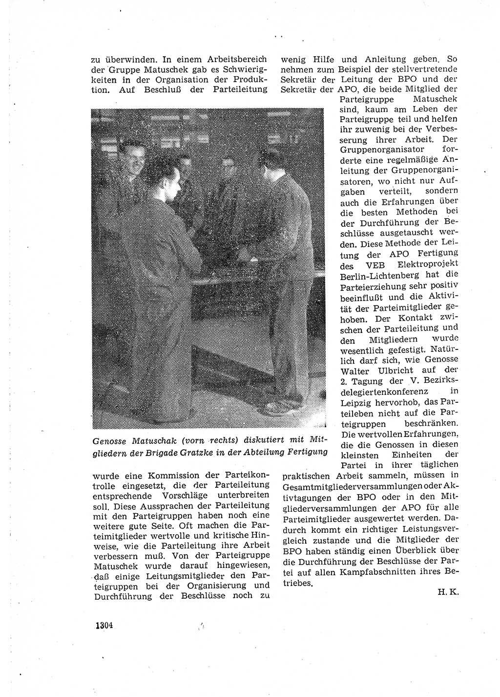 Neuer Weg (NW), Organ des Zentralkomitees (ZK) der SED (Sozialistische Einheitspartei Deutschlands) für Fragen des Parteilebens, 15. Jahrgang [Deutsche Demokratische Republik (DDR)] 1960, Seite 1304 (NW ZK SED DDR 1960, S. 1304)