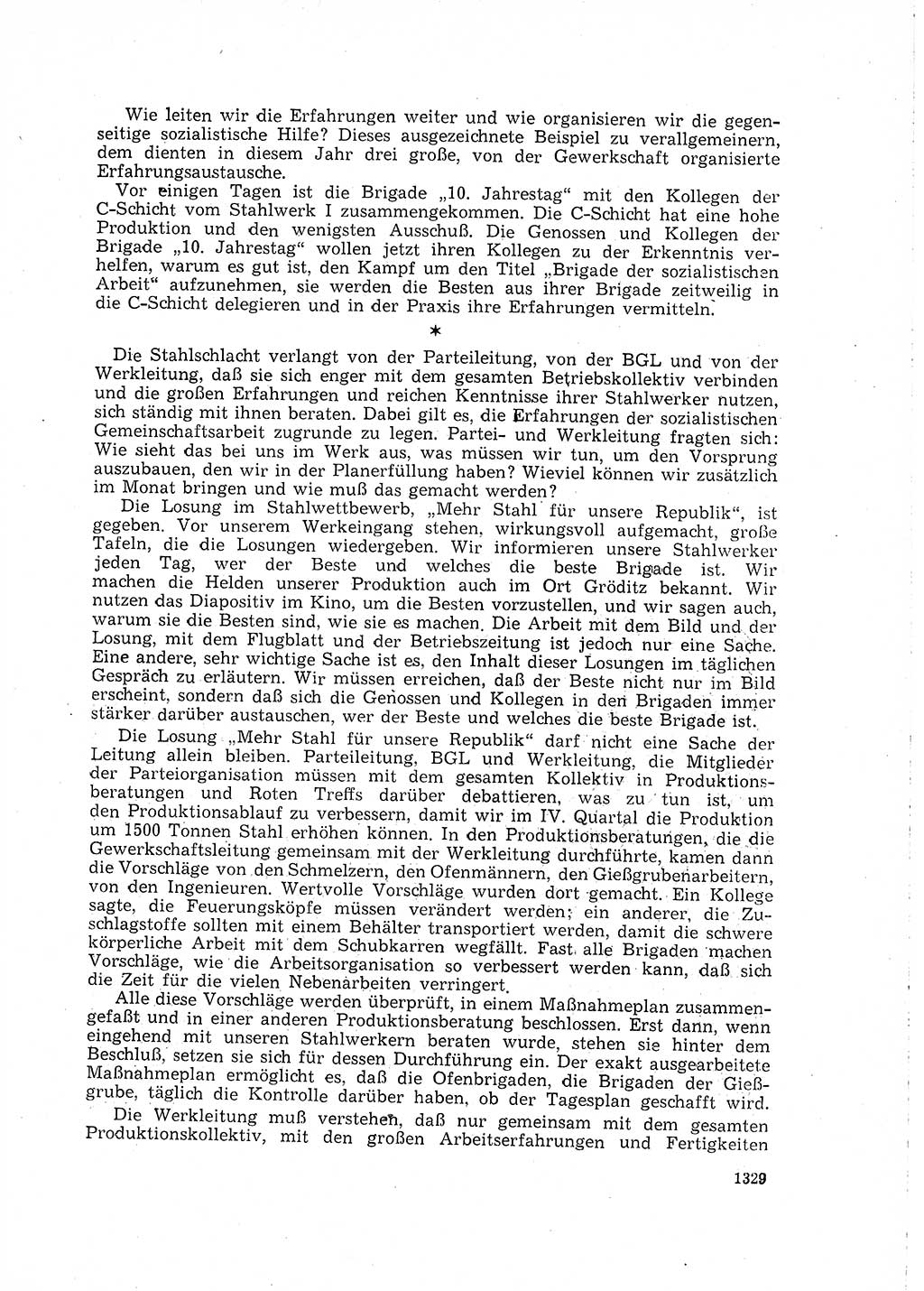 Neuer Weg (NW), Organ des Zentralkomitees (ZK) der SED (Sozialistische Einheitspartei Deutschlands) für Fragen des Parteilebens, 15. Jahrgang [Deutsche Demokratische Republik (DDR)] 1960, Seite 1329 (NW ZK SED DDR 1960, S. 1329)