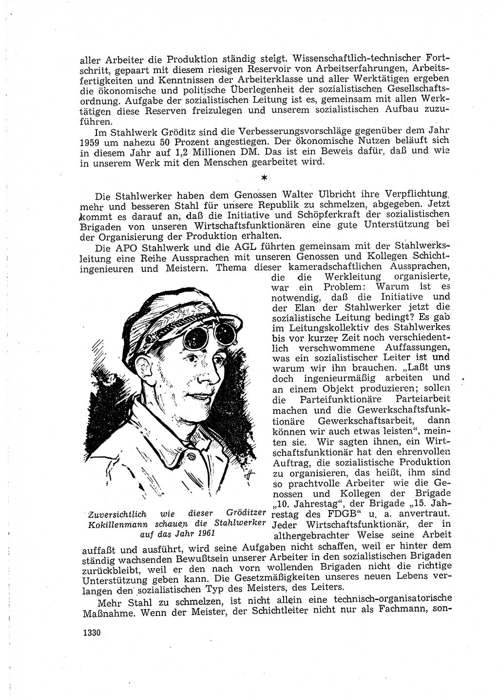 Neuer Weg (NW), Organ des Zentralkomitees (ZK) der SED (Sozialistische Einheitspartei Deutschlands) für Fragen des Parteilebens, 15. Jahrgang [Deutsche Demokratische Republik (DDR)] 1960, Seite 1330 (NW ZK SED DDR 1960, S. 1330)