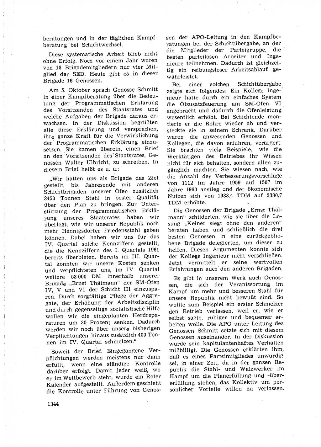 Neuer Weg (NW), Organ des Zentralkomitees (ZK) der SED (Sozialistische Einheitspartei Deutschlands) für Fragen des Parteilebens, 15. Jahrgang [Deutsche Demokratische Republik (DDR)] 1960, Seite 1344 (NW ZK SED DDR 1960, S. 1344)