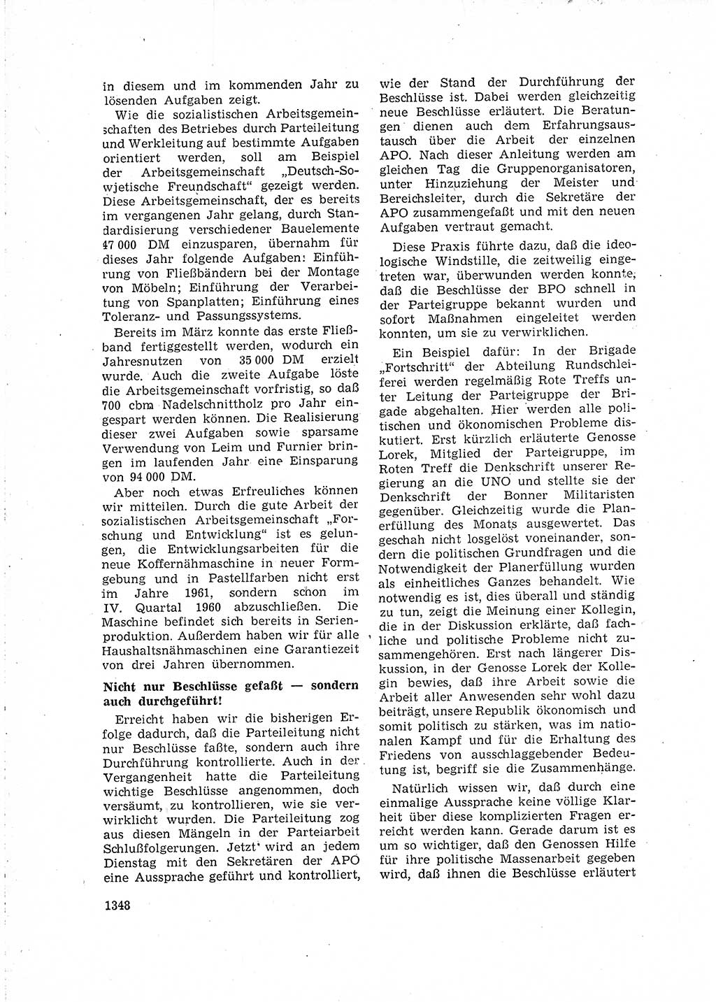 Neuer Weg (NW), Organ des Zentralkomitees (ZK) der SED (Sozialistische Einheitspartei Deutschlands) für Fragen des Parteilebens, 15. Jahrgang [Deutsche Demokratische Republik (DDR)] 1960, Seite 1348 (NW ZK SED DDR 1960, S. 1348)