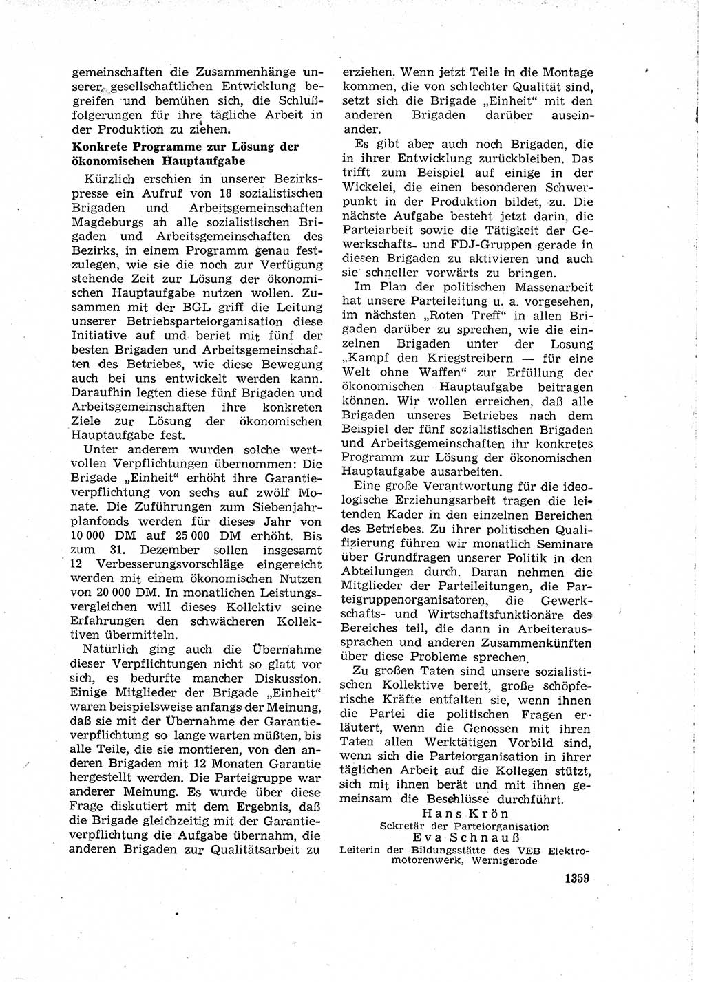 Neuer Weg (NW), Organ des Zentralkomitees (ZK) der SED (Sozialistische Einheitspartei Deutschlands) für Fragen des Parteilebens, 15. Jahrgang [Deutsche Demokratische Republik (DDR)] 1960, Seite 1359 (NW ZK SED DDR 1960, S. 1359)