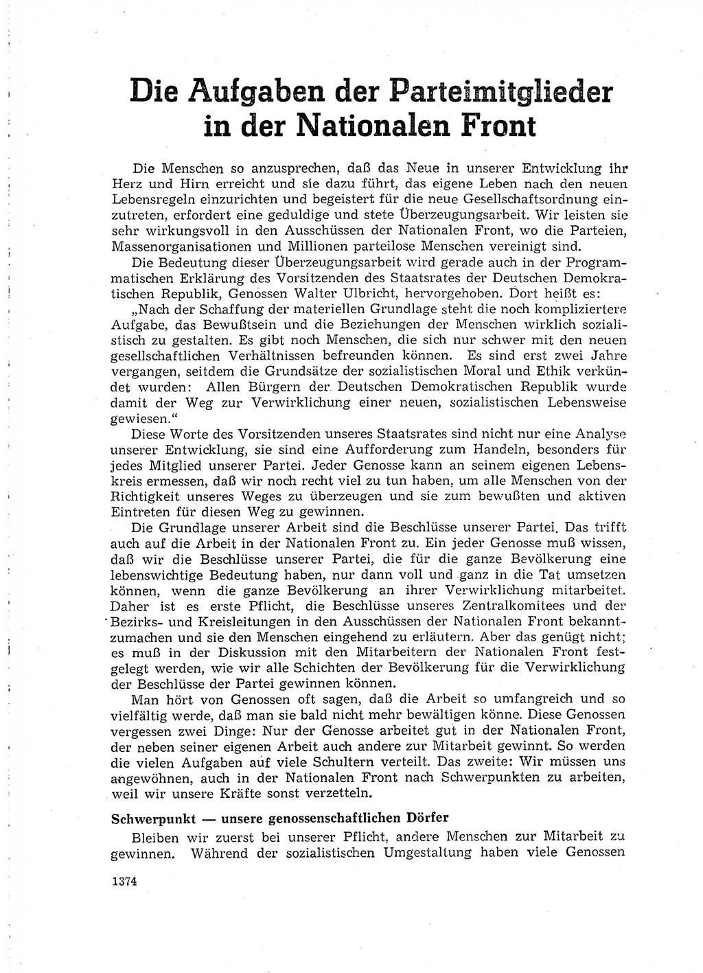 Neuer Weg (NW), Organ des Zentralkomitees (ZK) der SED (Sozialistische Einheitspartei Deutschlands) für Fragen des Parteilebens, 15. Jahrgang [Deutsche Demokratische Republik (DDR)] 1960, Seite 1374 (NW ZK SED DDR 1960, S. 1374)