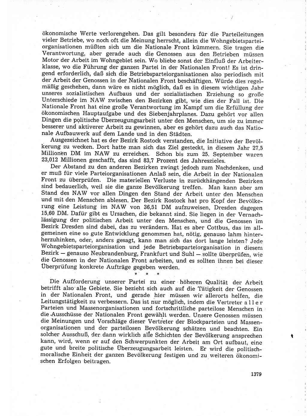 Neuer Weg (NW), Organ des Zentralkomitees (ZK) der SED (Sozialistische Einheitspartei Deutschlands) für Fragen des Parteilebens, 15. Jahrgang [Deutsche Demokratische Republik (DDR)] 1960, Seite 1379 (NW ZK SED DDR 1960, S. 1379)
