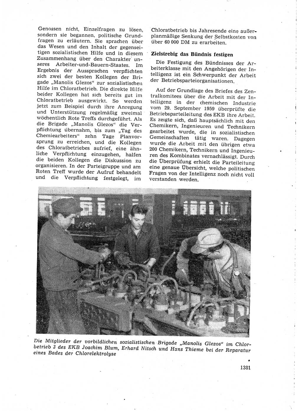 Neuer Weg (NW), Organ des Zentralkomitees (ZK) der SED (Sozialistische Einheitspartei Deutschlands) für Fragen des Parteilebens, 15. Jahrgang [Deutsche Demokratische Republik (DDR)] 1960, Seite 1381 (NW ZK SED DDR 1960, S. 1381)