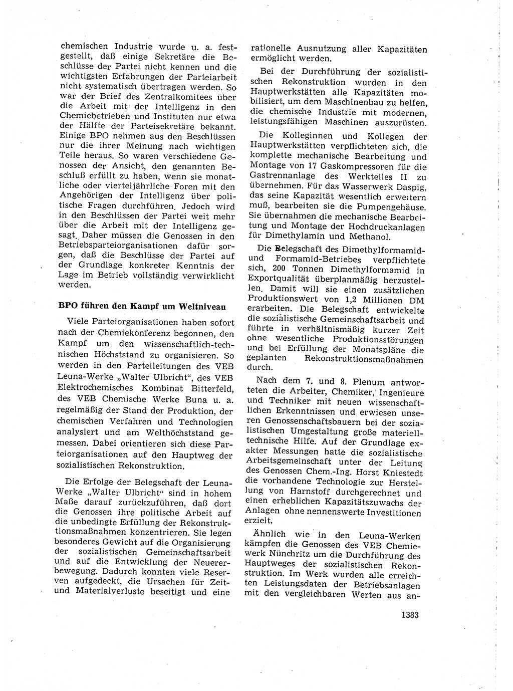 Neuer Weg (NW), Organ des Zentralkomitees (ZK) der SED (Sozialistische Einheitspartei Deutschlands) für Fragen des Parteilebens, 15. Jahrgang [Deutsche Demokratische Republik (DDR)] 1960, Seite 1383 (NW ZK SED DDR 1960, S. 1383)