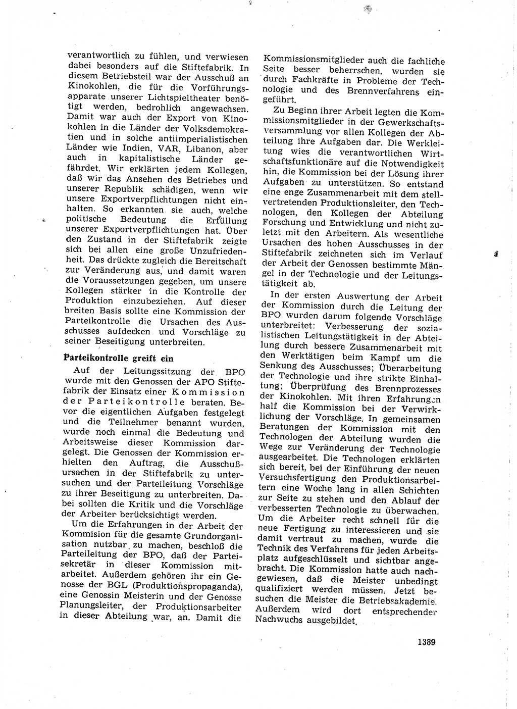 Neuer Weg (NW), Organ des Zentralkomitees (ZK) der SED (Sozialistische Einheitspartei Deutschlands) für Fragen des Parteilebens, 15. Jahrgang [Deutsche Demokratische Republik (DDR)] 1960, Seite 1389 (NW ZK SED DDR 1960, S. 1389)
