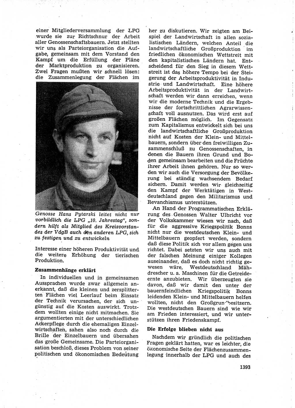 Neuer Weg (NW), Organ des Zentralkomitees (ZK) der SED (Sozialistische Einheitspartei Deutschlands) für Fragen des Parteilebens, 15. Jahrgang [Deutsche Demokratische Republik (DDR)] 1960, Seite 1393 (NW ZK SED DDR 1960, S. 1393)