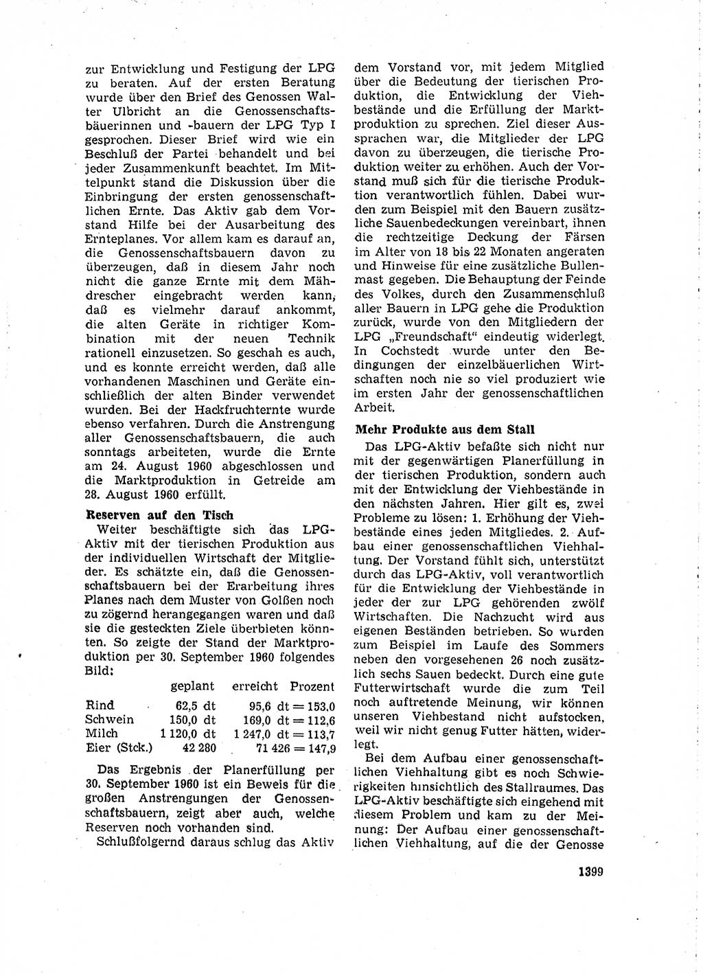 Neuer Weg (NW), Organ des Zentralkomitees (ZK) der SED (Sozialistische Einheitspartei Deutschlands) für Fragen des Parteilebens, 15. Jahrgang [Deutsche Demokratische Republik (DDR)] 1960, Seite 1399 (NW ZK SED DDR 1960, S. 1399)