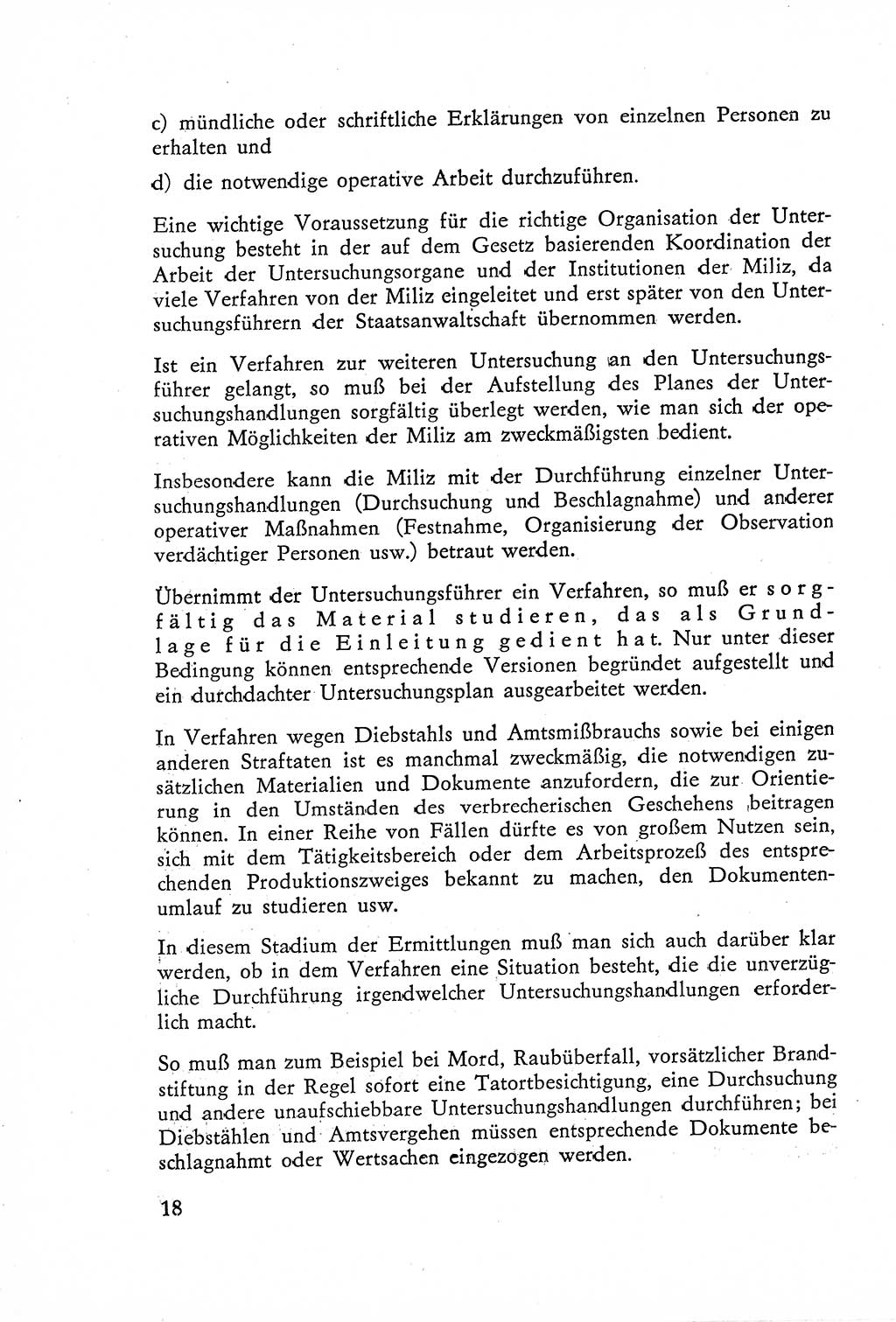 Die Untersuchung einzelner Verbrechensarten [Deutsche Demokratische Republik (DDR)] 1960, Seite 18 (Unters. Verbr.-Art. DDR 1960, S. 18)