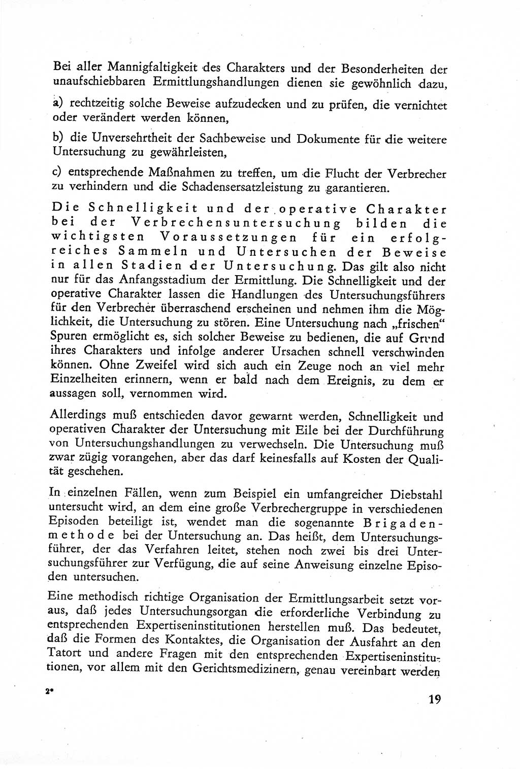 Die Untersuchung einzelner Verbrechensarten [Deutsche Demokratische Republik (DDR)] 1960, Seite 19 (Unters. Verbr.-Art. DDR 1960, S. 19)