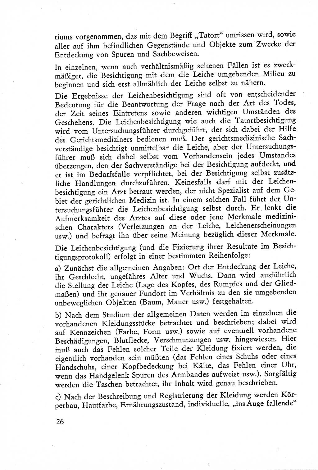 Die Untersuchung einzelner Verbrechensarten [Deutsche Demokratische Republik (DDR)] 1960, Seite 26 (Unters. Verbr.-Art. DDR 1960, S. 26)
