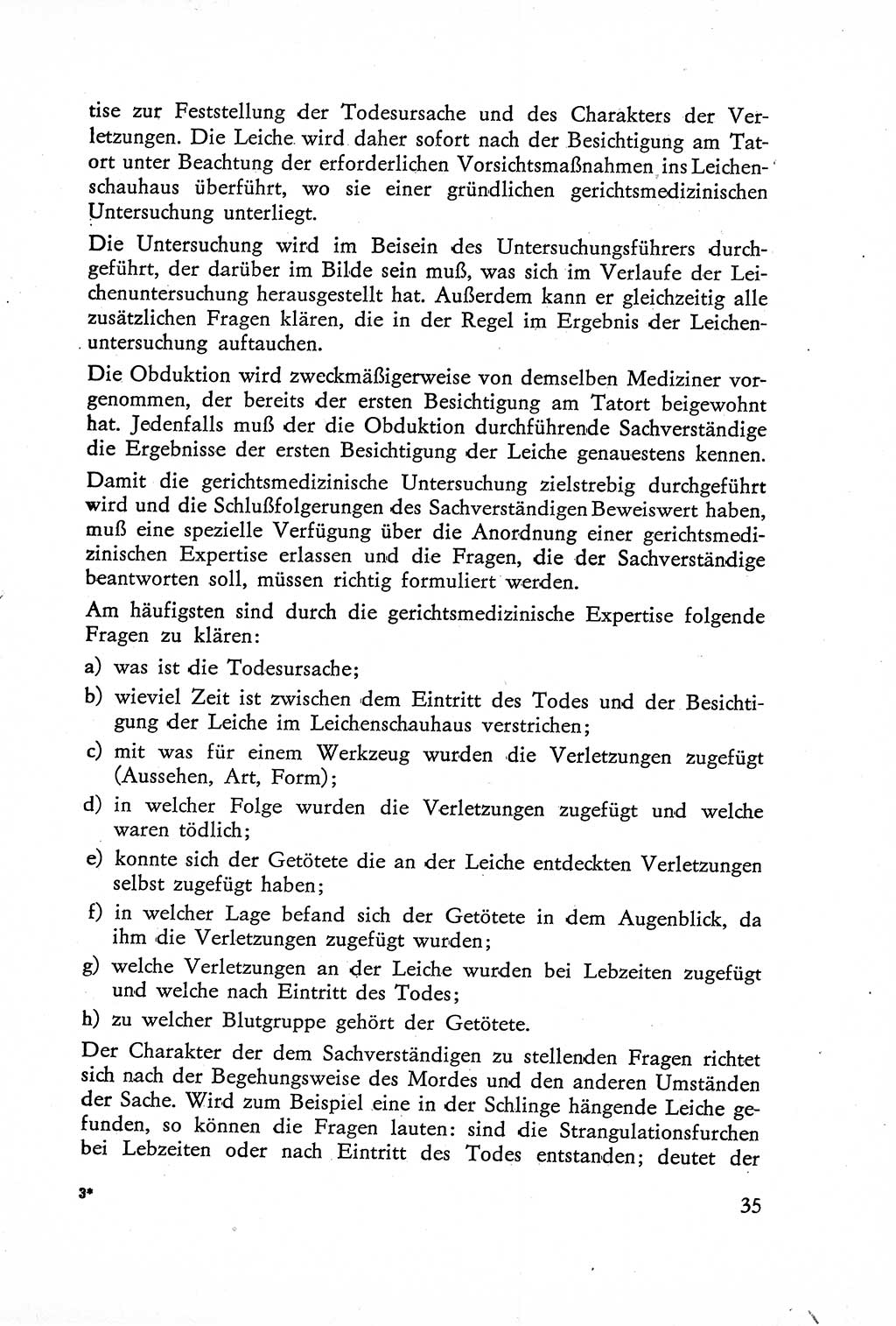 Die Untersuchung einzelner Verbrechensarten [Deutsche Demokratische Republik (DDR)] 1960, Seite 35 (Unters. Verbr.-Art. DDR 1960, S. 35)