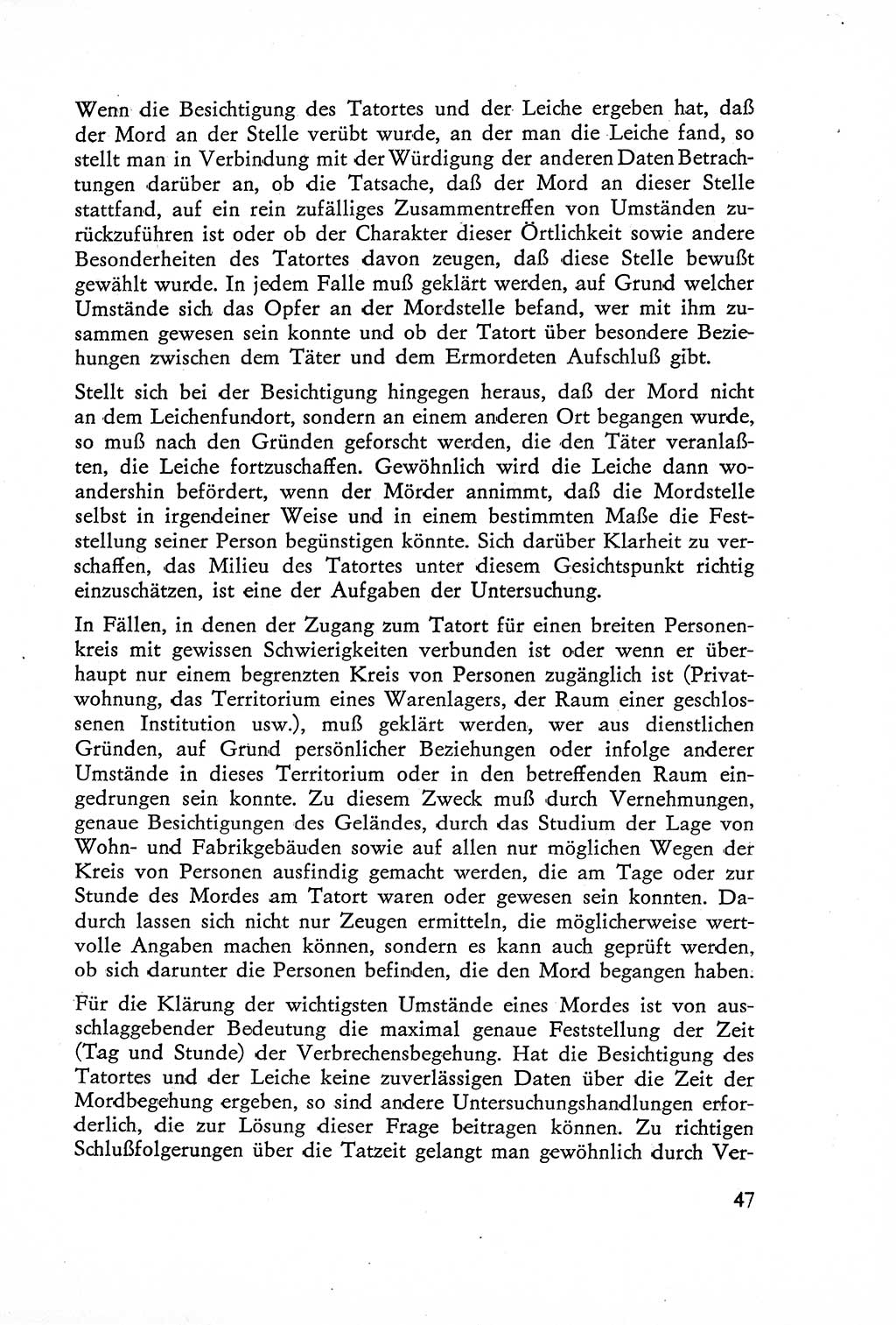 Die Untersuchung einzelner Verbrechensarten [Deutsche Demokratische Republik (DDR)] 1960, Seite 47 (Unters. Verbr.-Art. DDR 1960, S. 47)