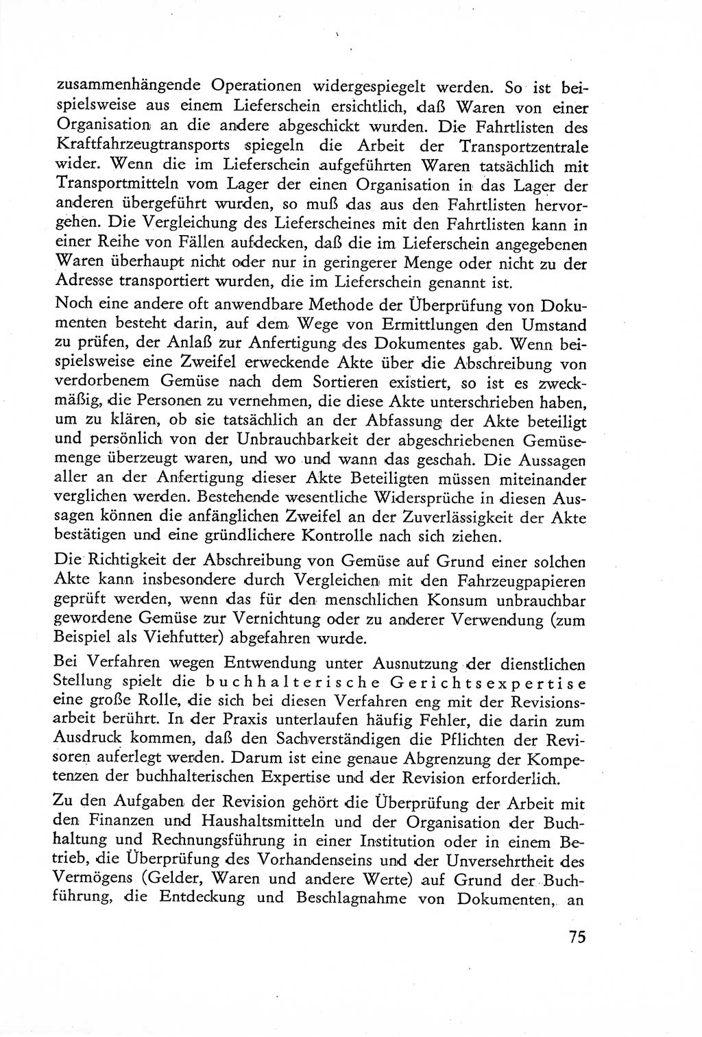 Die Untersuchung einzelner Verbrechensarten [Deutsche Demokratische Republik (DDR)] 1960, Seite 75 (Unters. Verbr.-Art. DDR 1960, S. 75)