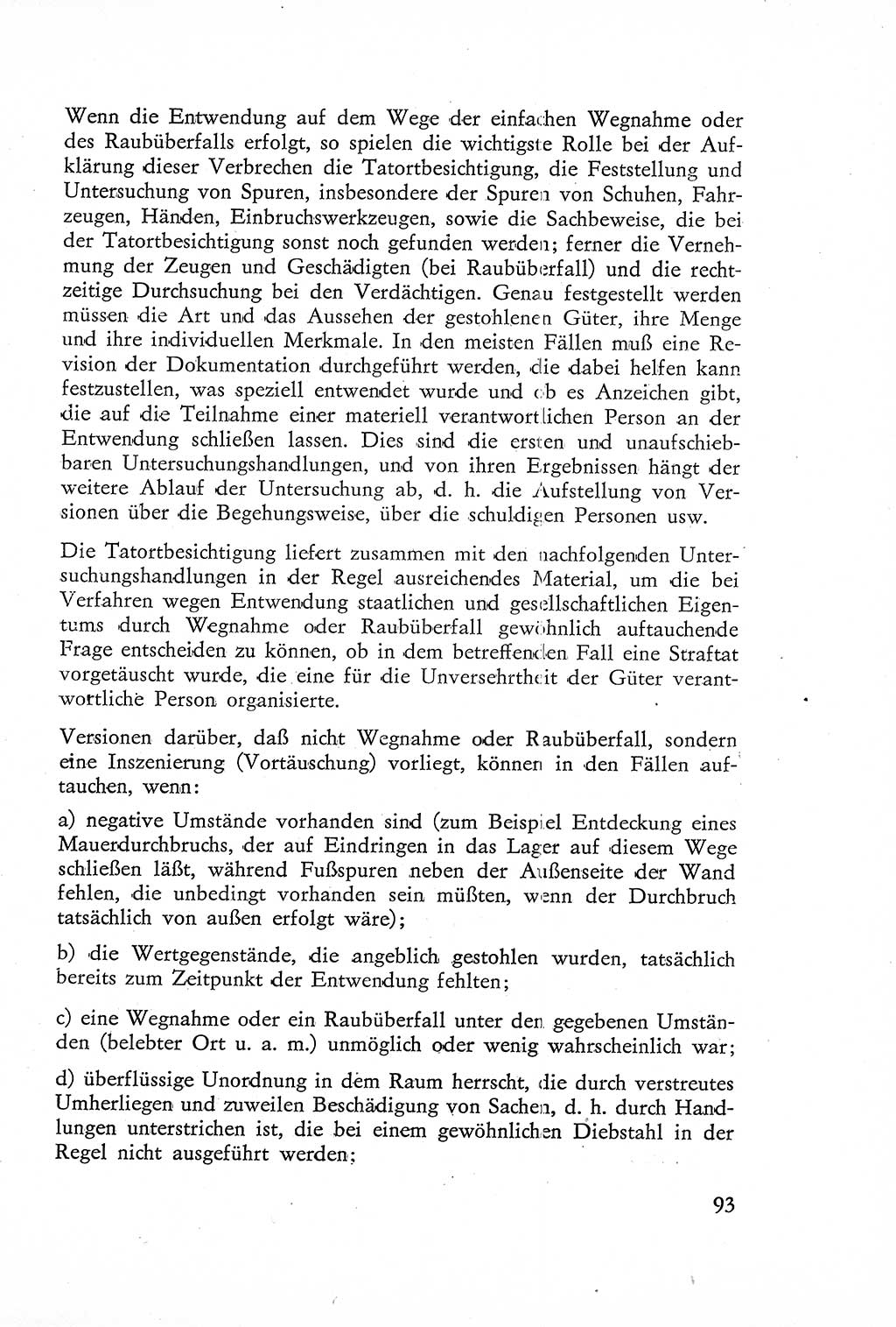 Die Untersuchung einzelner Verbrechensarten [Deutsche Demokratische Republik (DDR)] 1960, Seite 93 (Unters. Verbr.-Art. DDR 1960, S. 93)