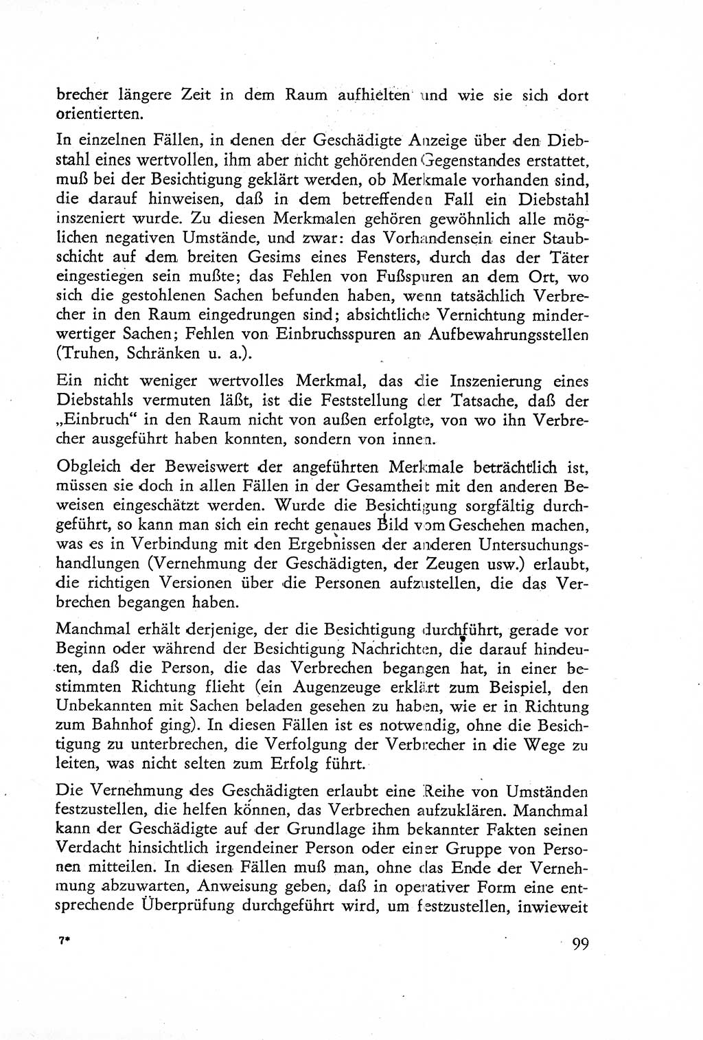 Die Untersuchung einzelner Verbrechensarten [Deutsche Demokratische Republik (DDR)] 1960, Seite 99 (Unters. Verbr.-Art. DDR 1960, S. 99)
