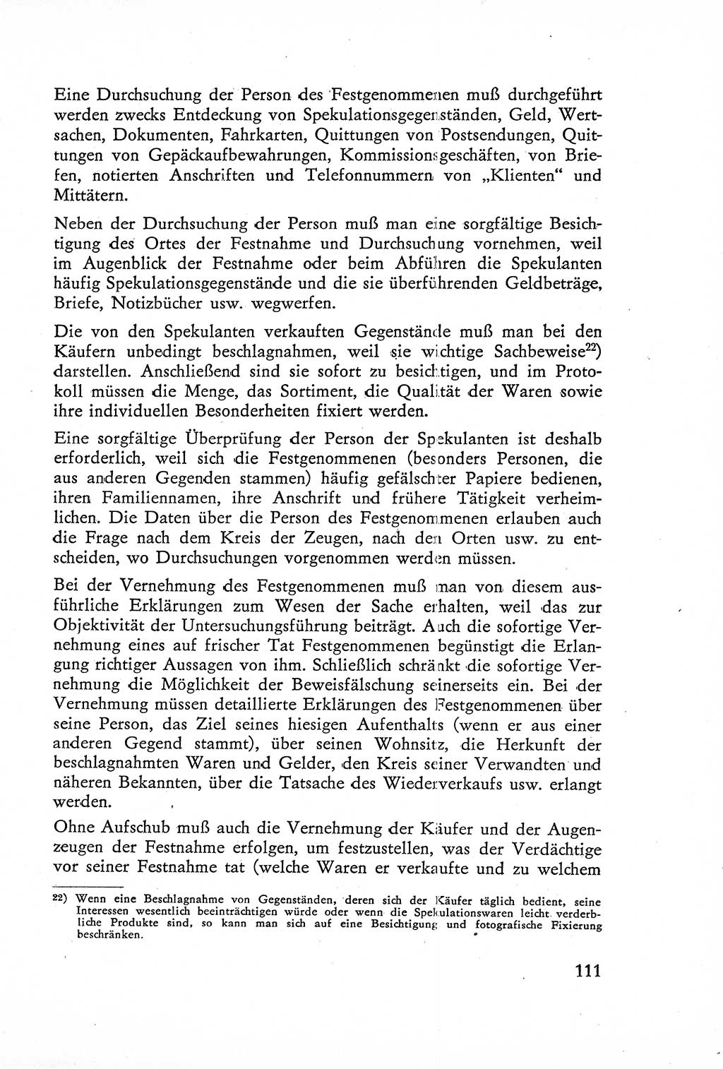 Die Untersuchung einzelner Verbrechensarten [Deutsche Demokratische Republik (DDR)] 1960, Seite 111 (Unters. Verbr.-Art. DDR 1960, S. 111)