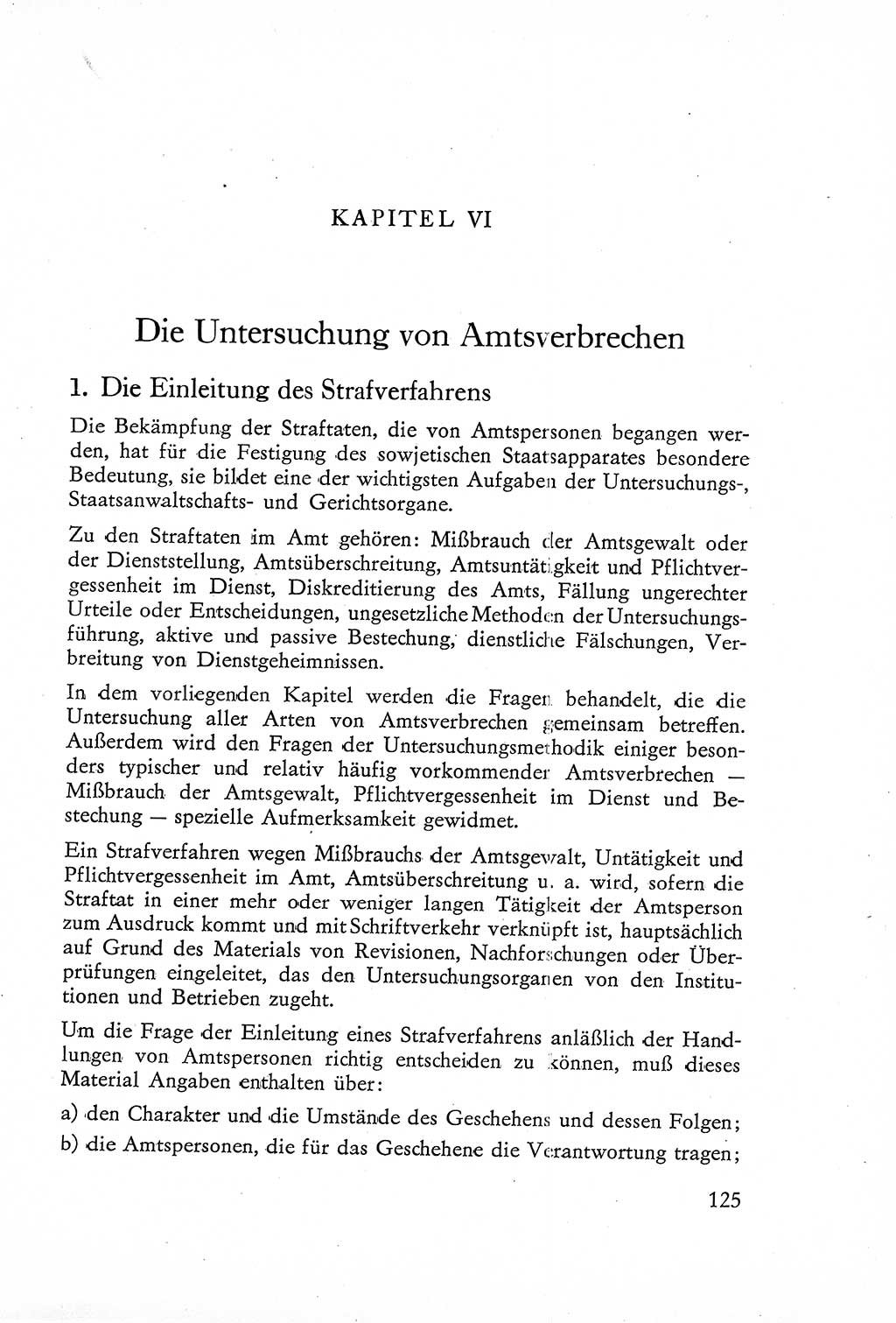 Die Untersuchung einzelner Verbrechensarten [Deutsche Demokratische Republik (DDR)] 1960, Seite 125 (Unters. Verbr.-Art. DDR 1960, S. 125)