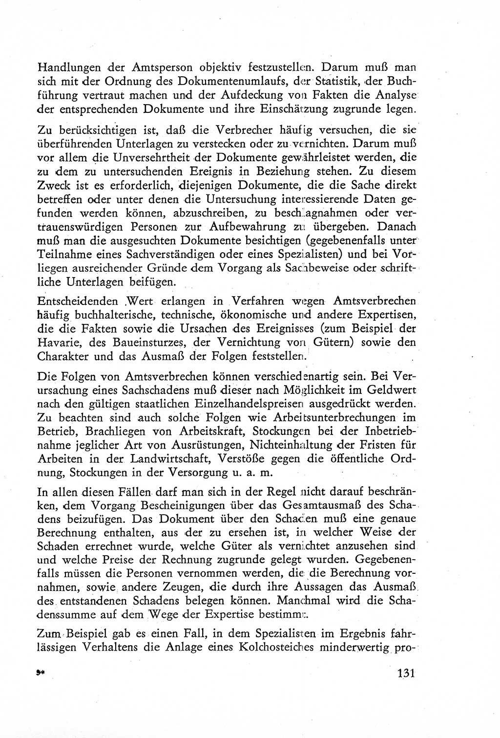 Die Untersuchung einzelner Verbrechensarten [Deutsche Demokratische Republik (DDR)] 1960, Seite 131 (Unters. Verbr.-Art. DDR 1960, S. 131)