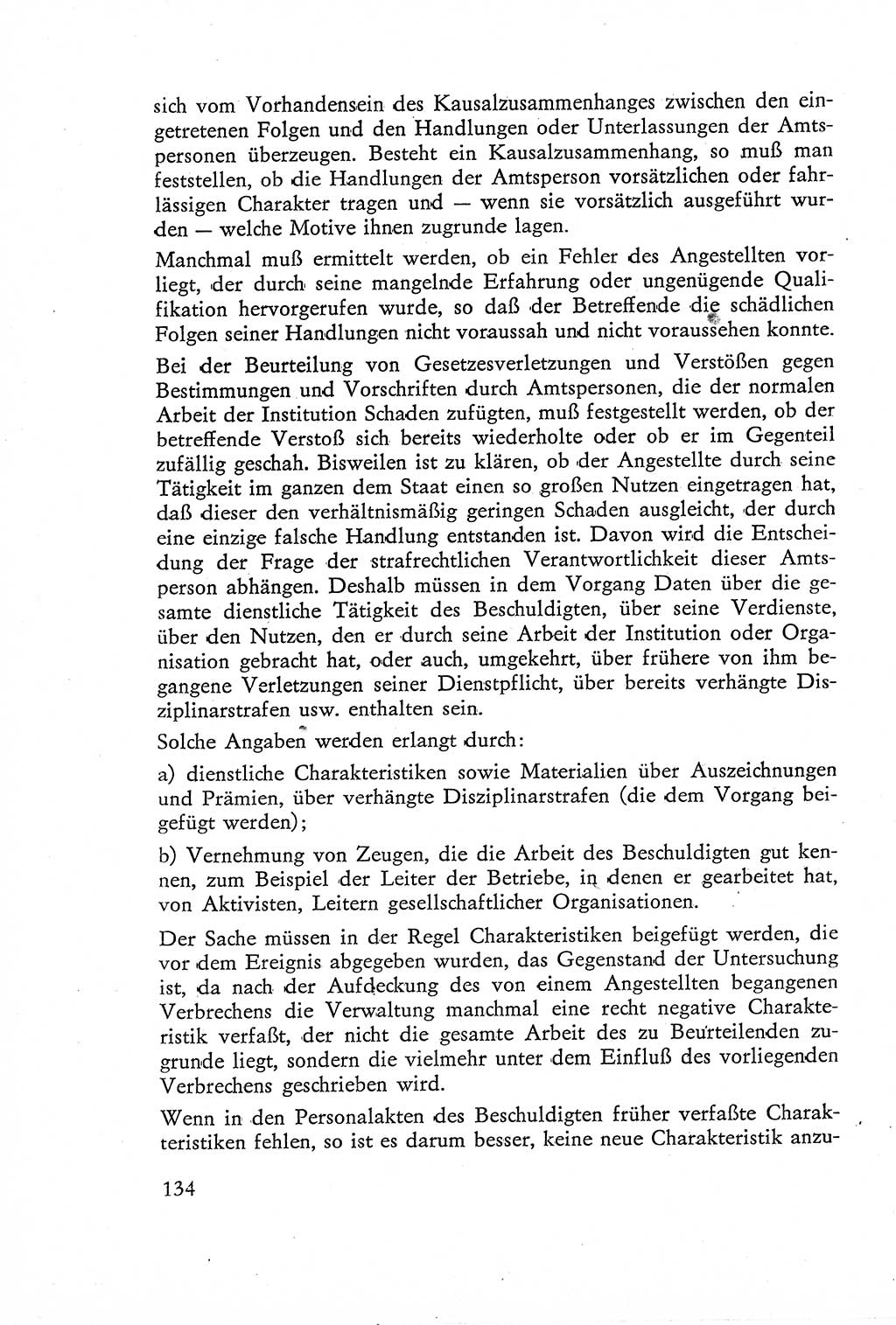 Die Untersuchung einzelner Verbrechensarten [Deutsche Demokratische Republik (DDR)] 1960, Seite 134 (Unters. Verbr.-Art. DDR 1960, S. 134)