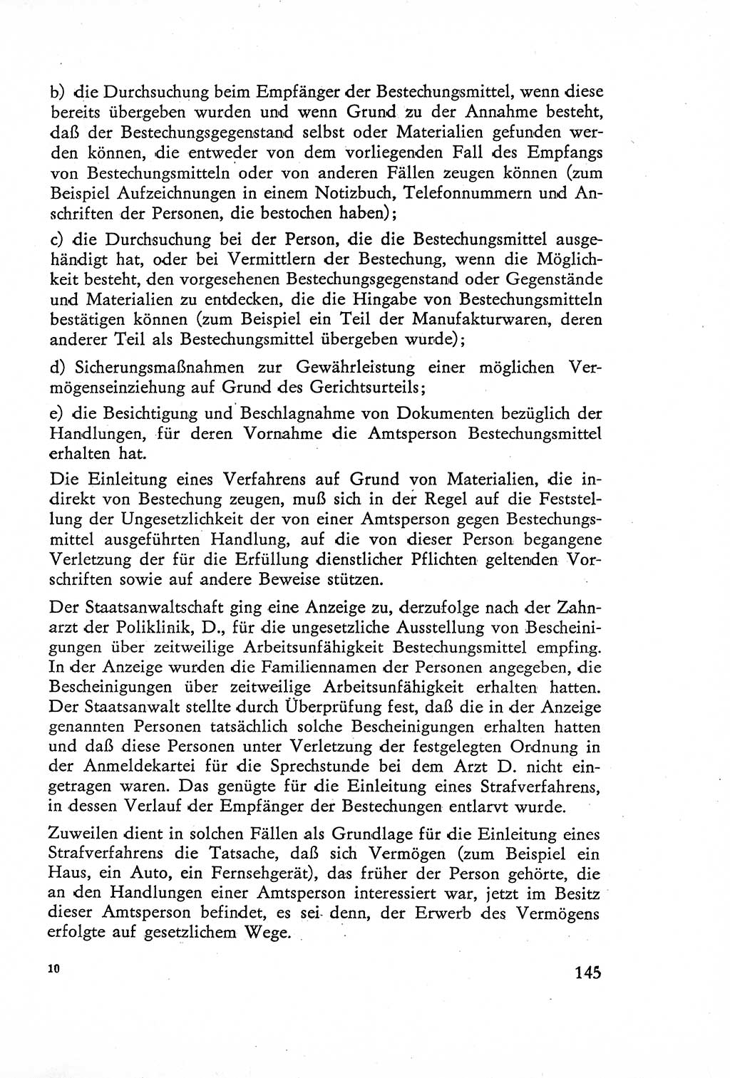 Die Untersuchung einzelner Verbrechensarten [Deutsche Demokratische Republik (DDR)] 1960, Seite 145 (Unters. Verbr.-Art. DDR 1960, S. 145)