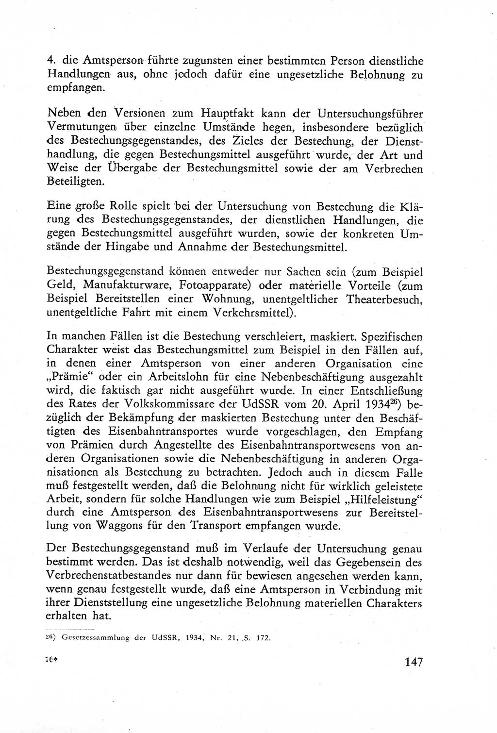 Die Untersuchung einzelner Verbrechensarten [Deutsche Demokratische Republik (DDR)] 1960, Seite 147 (Unters. Verbr.-Art. DDR 1960, S. 147)