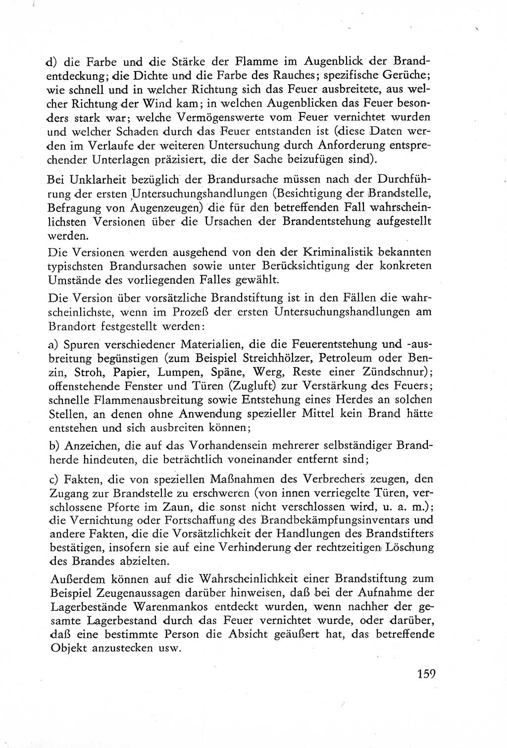 Die Untersuchung einzelner Verbrechensarten [Deutsche Demokratische Republik (DDR)] 1960, Seite 159 (Unters. Verbr.-Art. DDR 1960, S. 159)