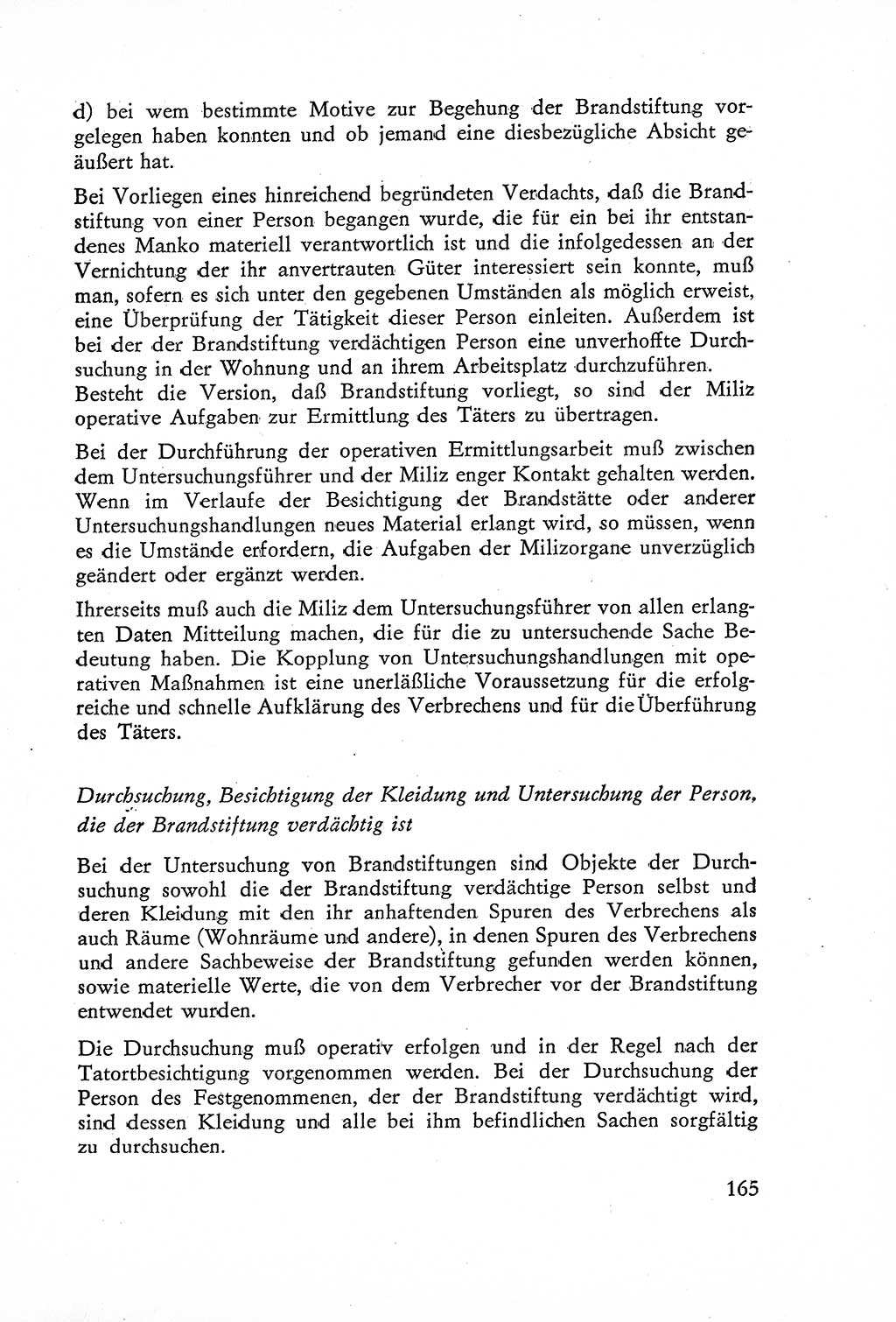Die Untersuchung einzelner Verbrechensarten [Deutsche Demokratische Republik (DDR)] 1960, Seite 165 (Unters. Verbr.-Art. DDR 1960, S. 165)
