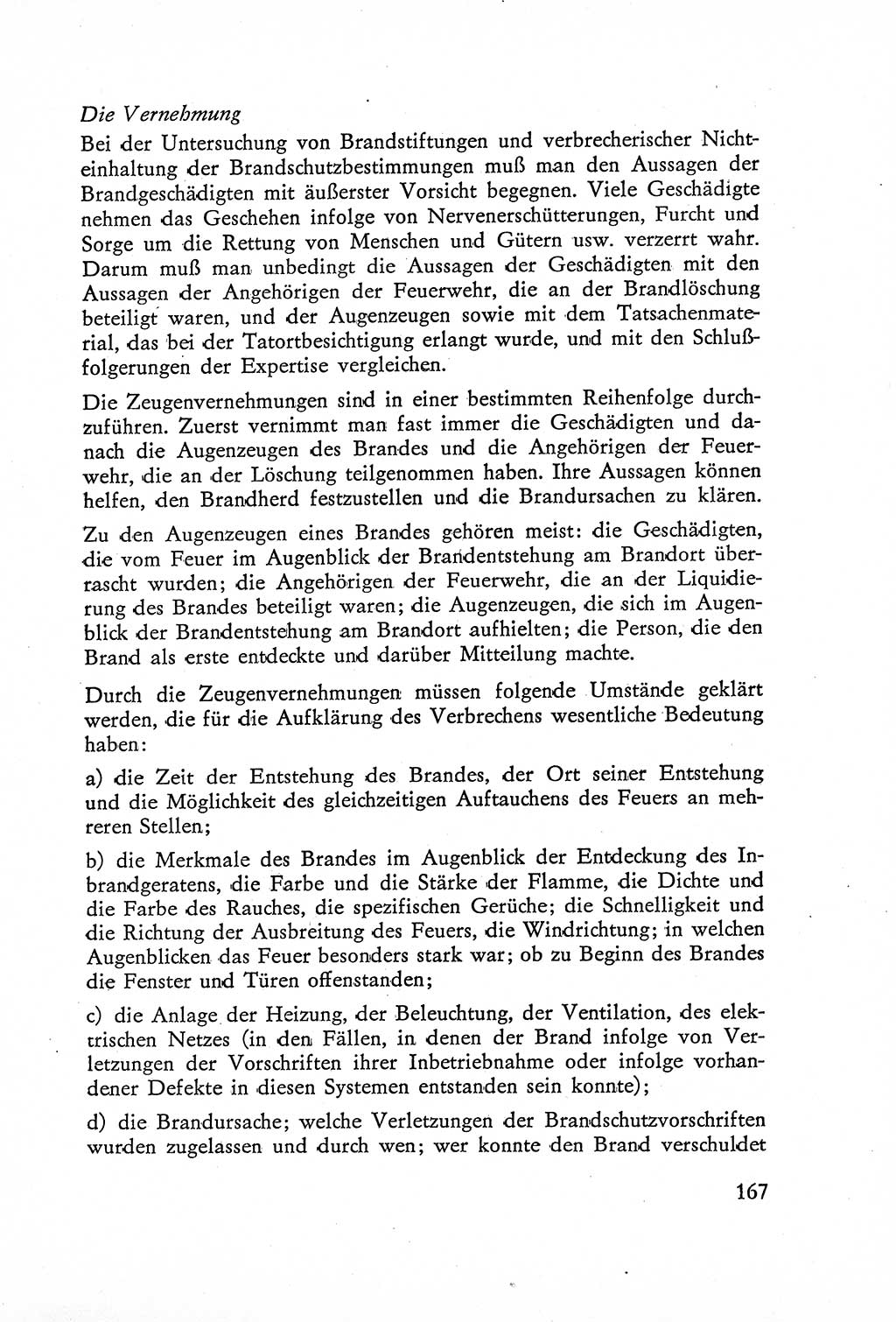 Die Untersuchung einzelner Verbrechensarten [Deutsche Demokratische Republik (DDR)] 1960, Seite 167 (Unters. Verbr.-Art. DDR 1960, S. 167)