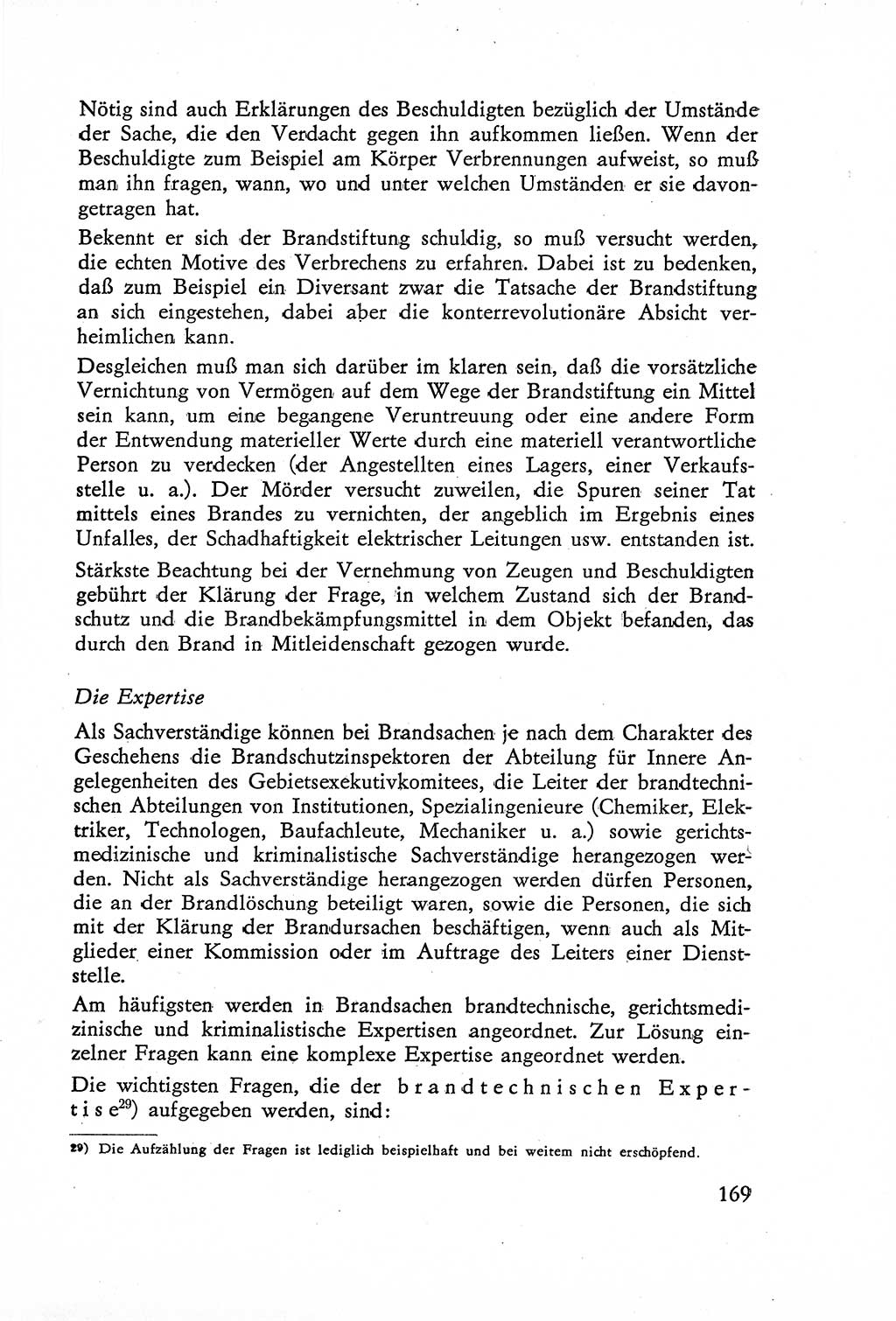 Die Untersuchung einzelner Verbrechensarten [Deutsche Demokratische Republik (DDR)] 1960, Seite 169 (Unters. Verbr.-Art. DDR 1960, S. 169)