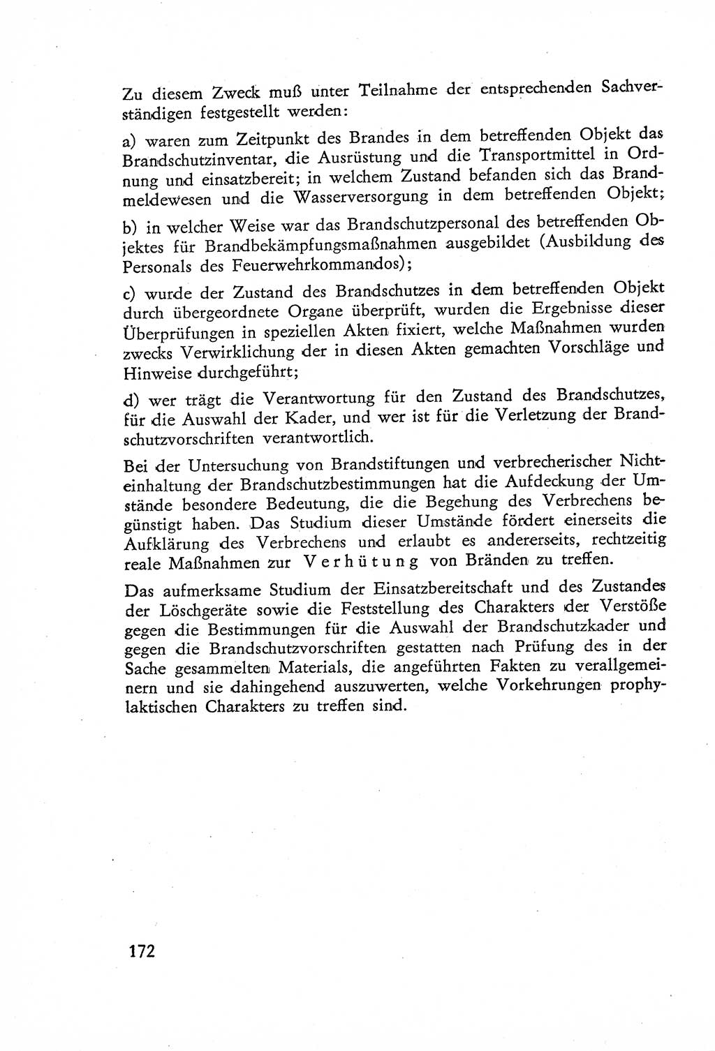 Die Untersuchung einzelner Verbrechensarten [Deutsche Demokratische Republik (DDR)] 1960, Seite 172 (Unters. Verbr.-Art. DDR 1960, S. 172)
