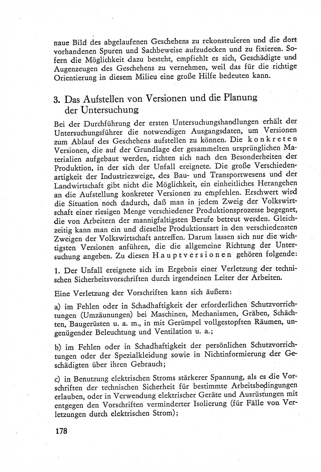 Die Untersuchung einzelner Verbrechensarten [Deutsche Demokratische Republik (DDR)] 1960, Seite 178 (Unters. Verbr.-Art. DDR 1960, S. 178)
