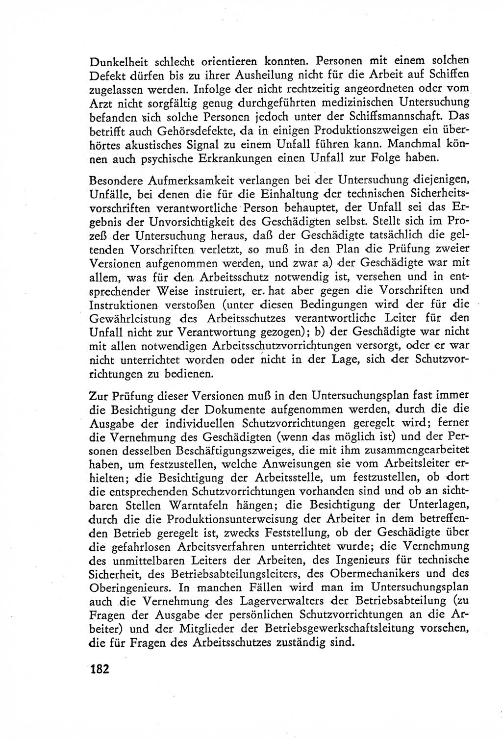 Die Untersuchung einzelner Verbrechensarten [Deutsche Demokratische Republik (DDR)] 1960, Seite 182 (Unters. Verbr.-Art. DDR 1960, S. 182)