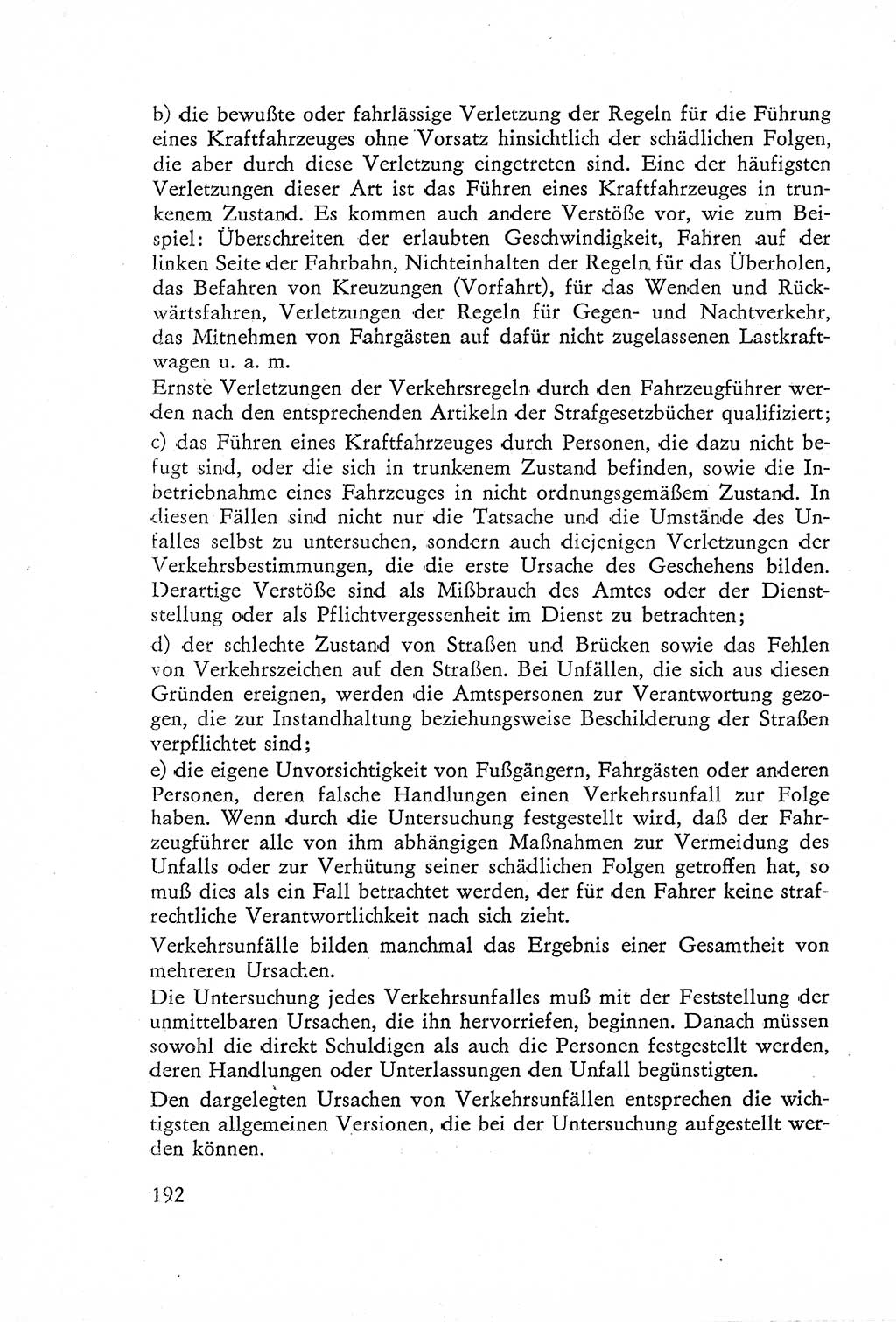 Die Untersuchung einzelner Verbrechensarten [Deutsche Demokratische Republik (DDR)] 1960, Seite 192 (Unters. Verbr.-Art. DDR 1960, S. 192)