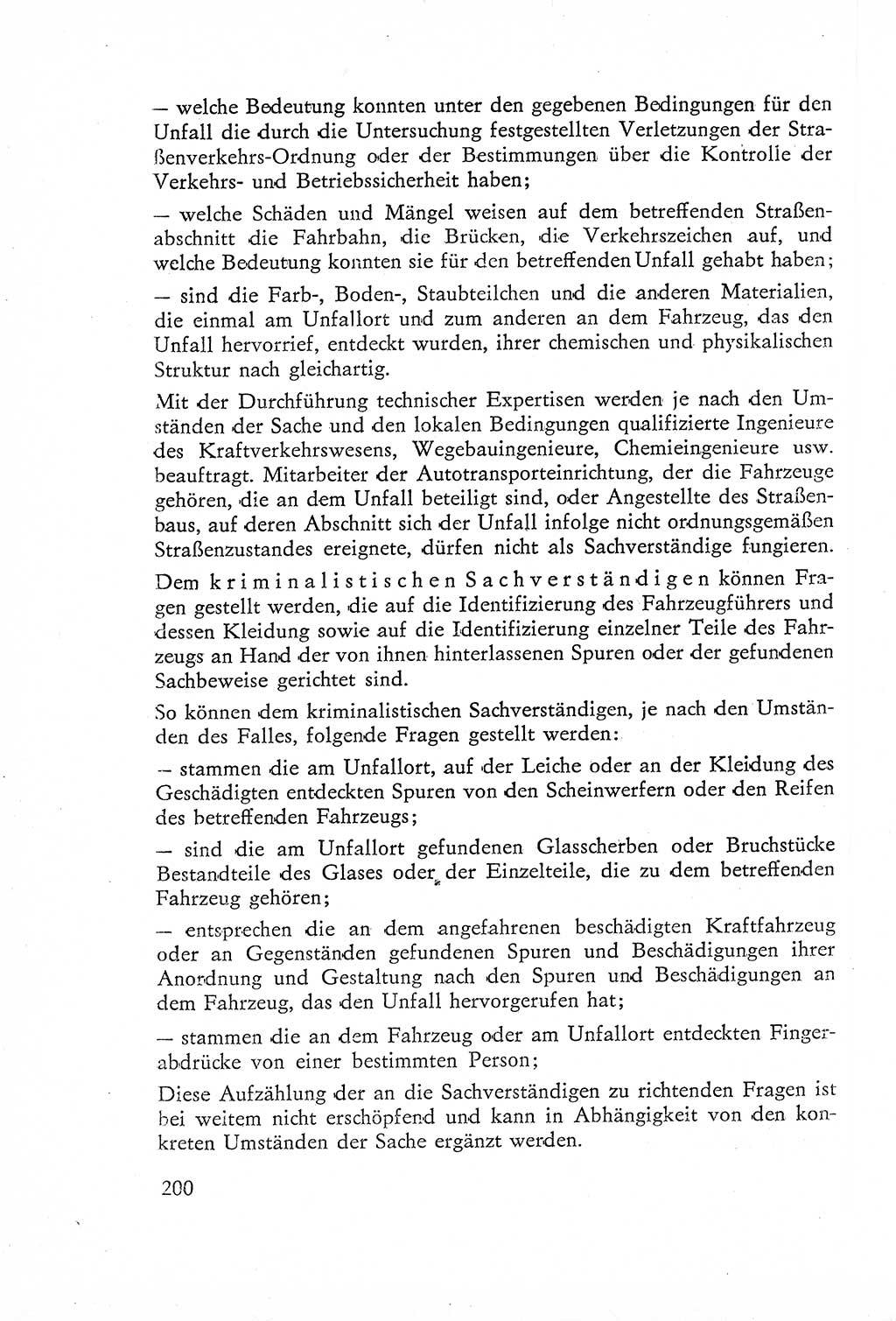 Die Untersuchung einzelner Verbrechensarten [Deutsche Demokratische Republik (DDR)] 1960, Seite 200 (Unters. Verbr.-Art. DDR 1960, S. 200)
