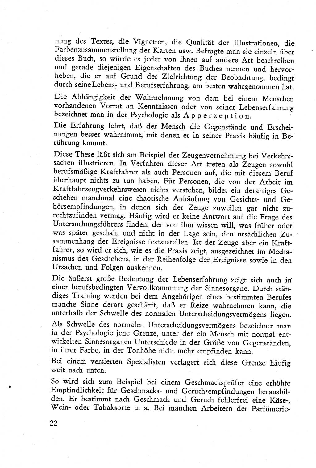 Die Vernehmung [Deutsche Demokratische Republik (DDR)] 1960, Seite 22 (Vern. DDR 1960, S. 22)