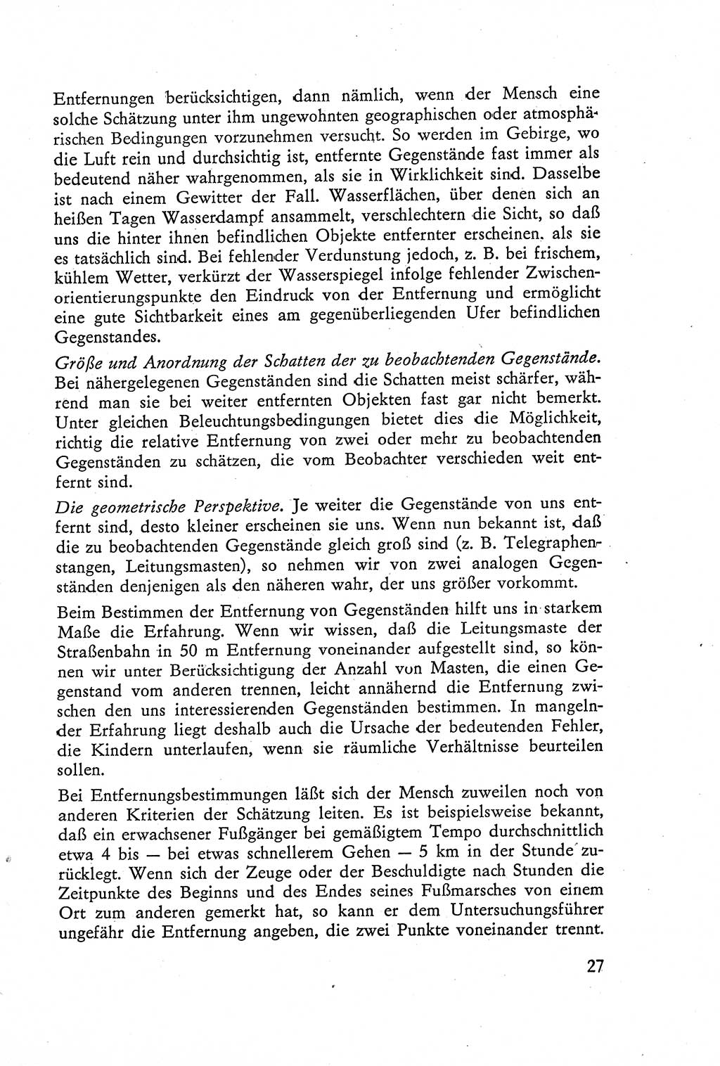 Die Vernehmung [Deutsche Demokratische Republik (DDR)] 1960, Seite 27 (Vern. DDR 1960, S. 27)
