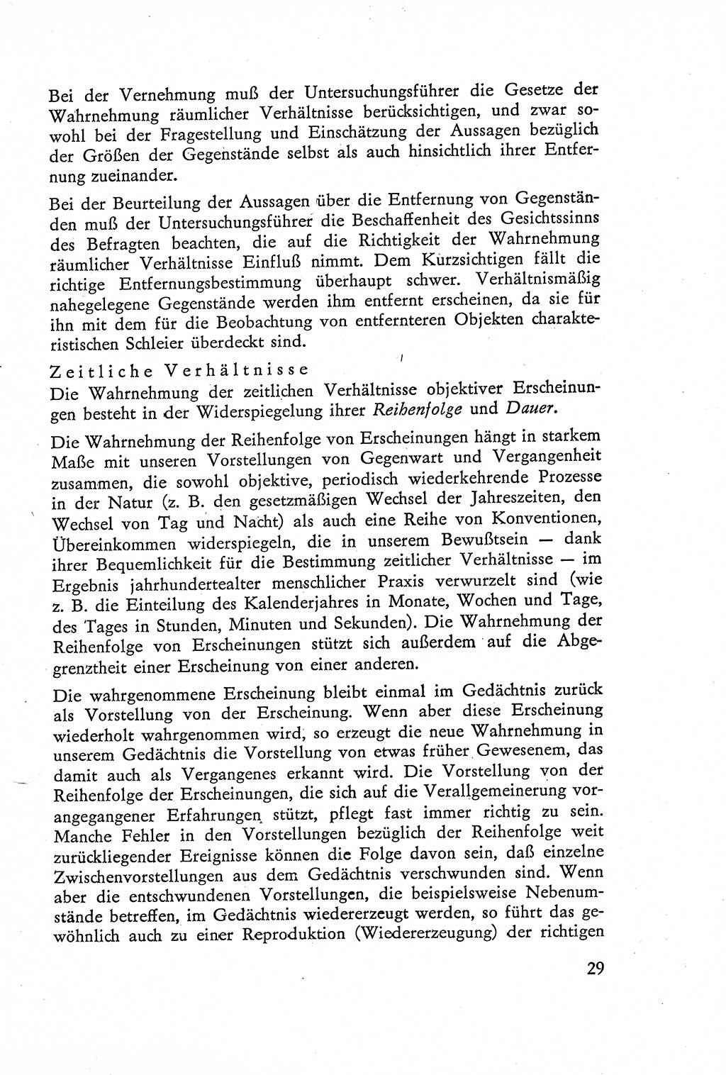Die Vernehmung [Deutsche Demokratische Republik (DDR)] 1960, Seite 29 (Vern. DDR 1960, S. 29)