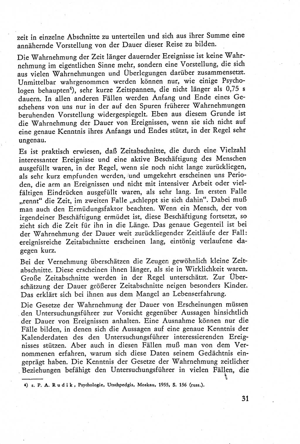 Die Vernehmung [Deutsche Demokratische Republik (DDR)] 1960, Seite 31 (Vern. DDR 1960, S. 31)