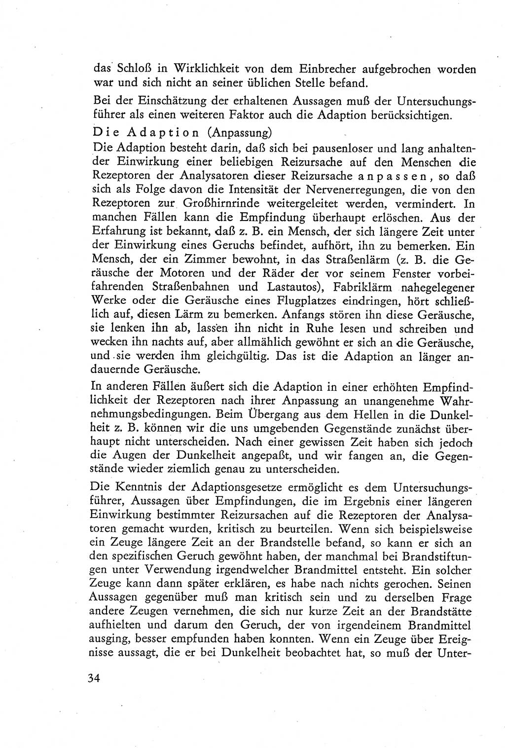 Die Vernehmung [Deutsche Demokratische Republik (DDR)] 1960, Seite 34 (Vern. DDR 1960, S. 34)