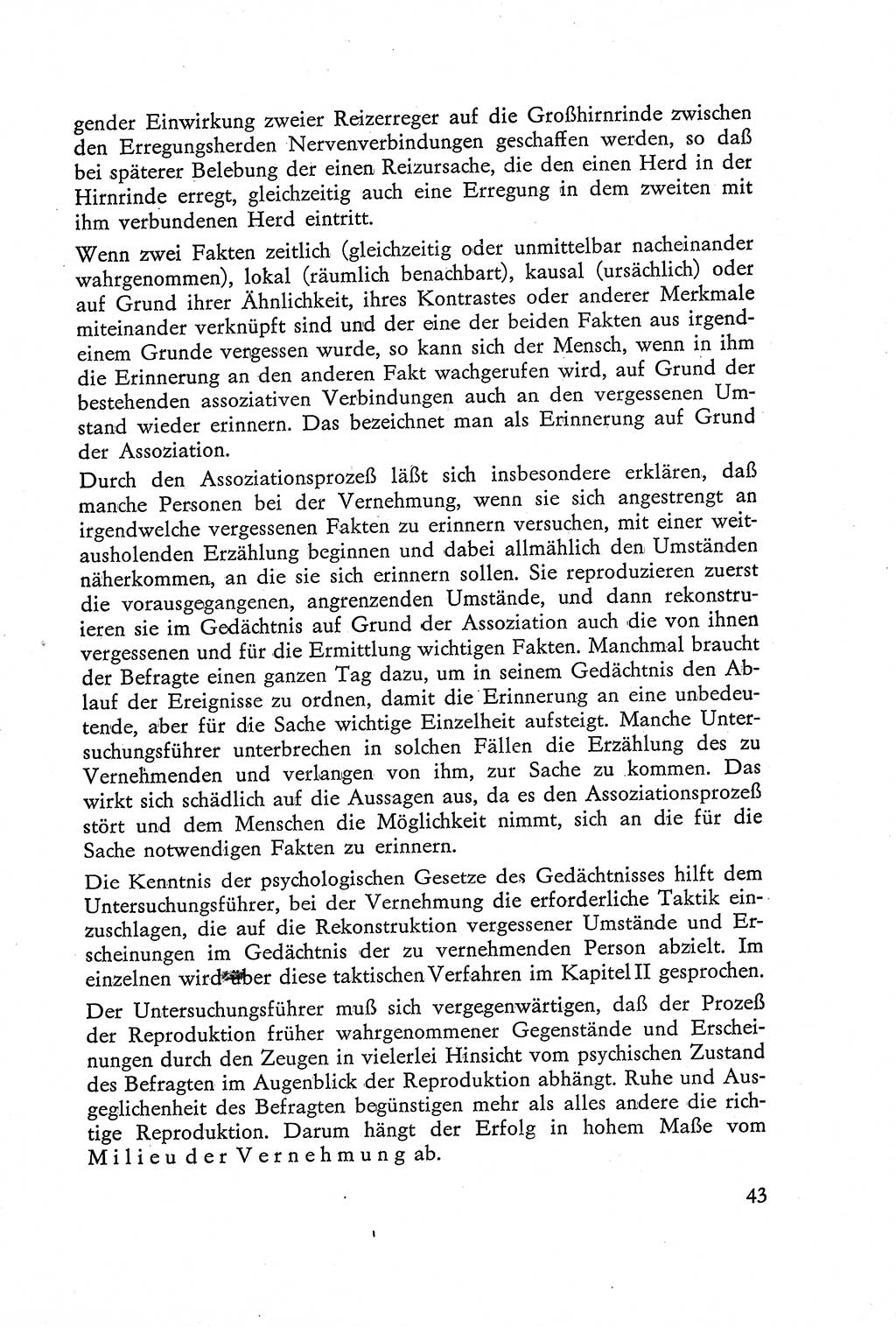 Die Vernehmung [Deutsche Demokratische Republik (DDR)] 1960, Seite 43 (Vern. DDR 1960, S. 43)