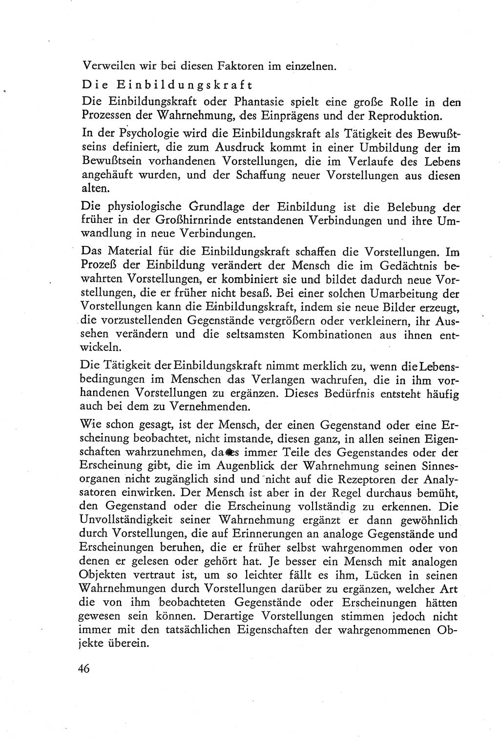 Die Vernehmung [Deutsche Demokratische Republik (DDR)] 1960, Seite 46 (Vern. DDR 1960, S. 46)