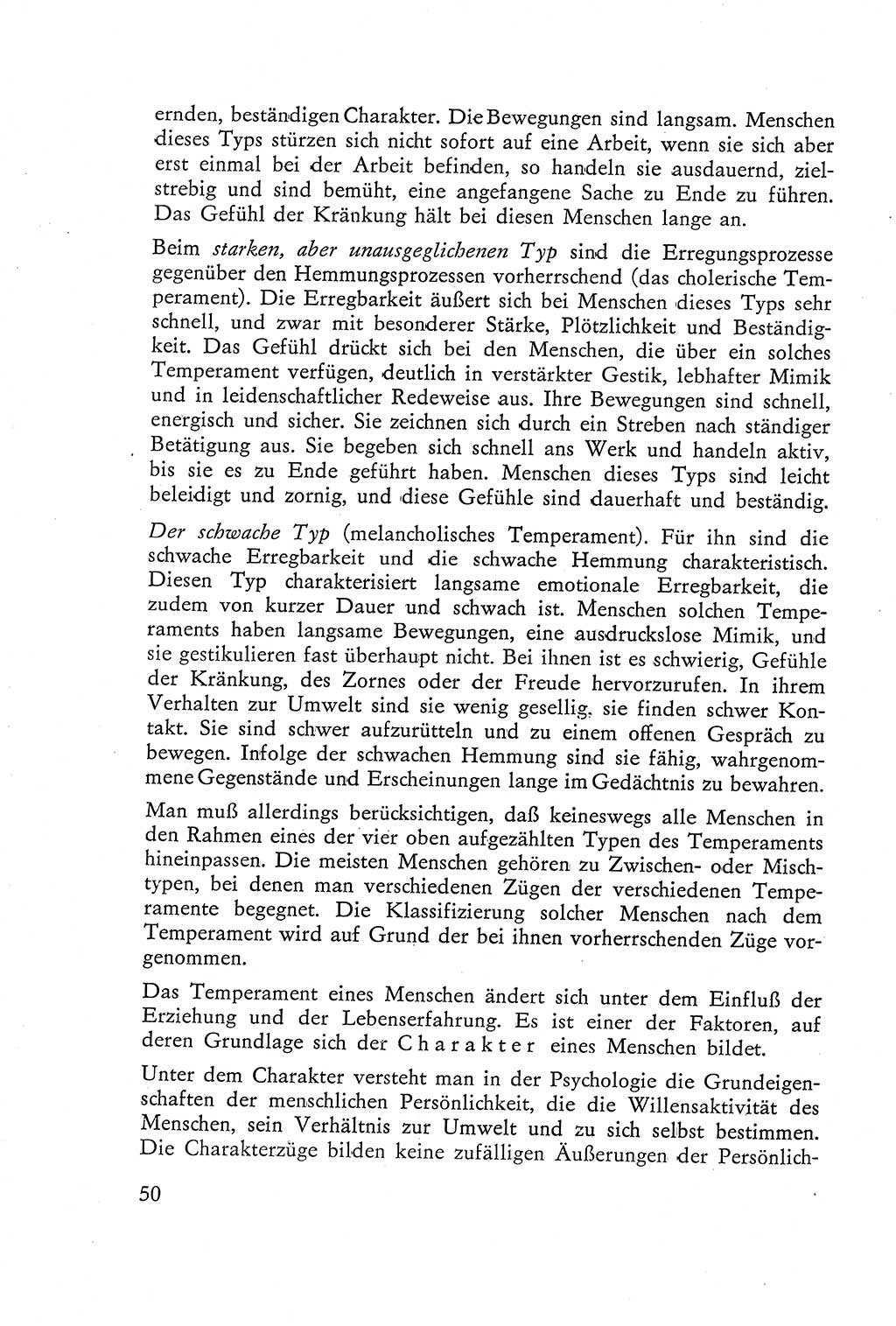 Die Vernehmung [Deutsche Demokratische Republik (DDR)] 1960, Seite 50 (Vern. DDR 1960, S. 50)