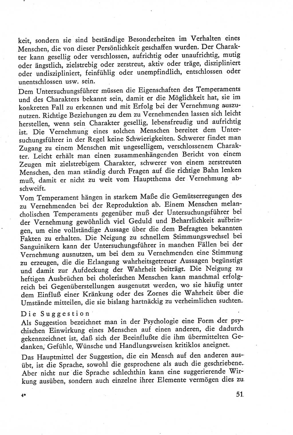 Die Vernehmung [Deutsche Demokratische Republik (DDR)] 1960, Seite 51 (Vern. DDR 1960, S. 51)