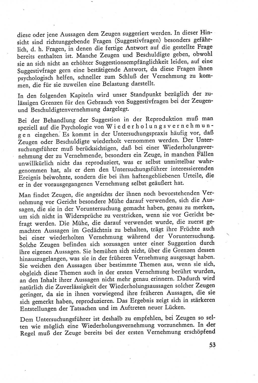 Die Vernehmung [Deutsche Demokratische Republik (DDR)] 1960, Seite 53 (Vern. DDR 1960, S. 53)