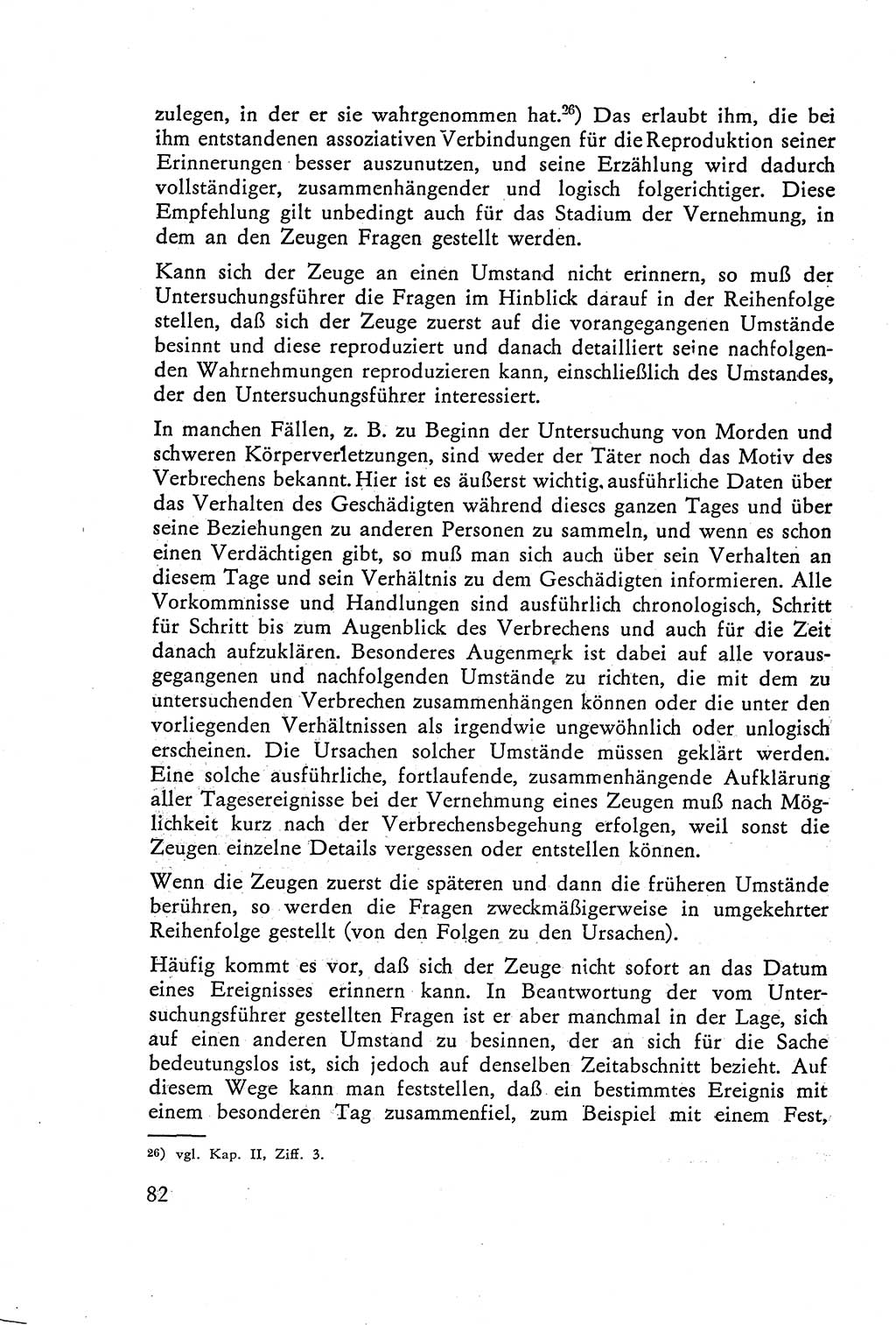 Die Vernehmung [Deutsche Demokratische Republik (DDR)] 1960, Seite 82 (Vern. DDR 1960, S. 82)