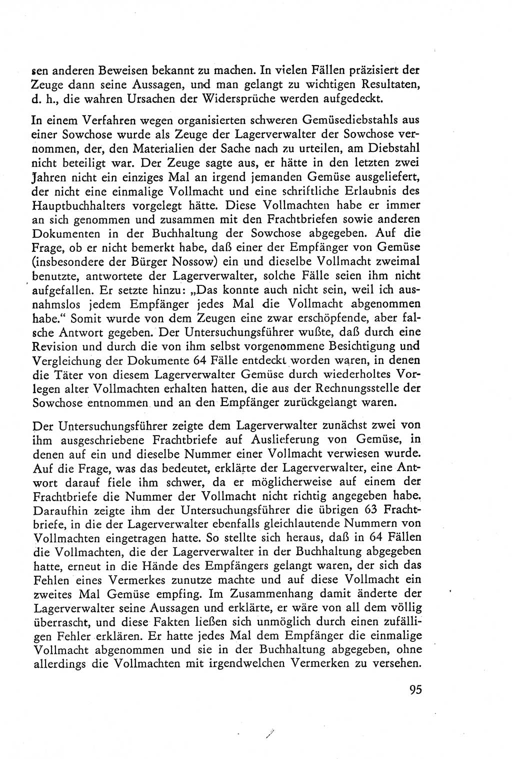 Die Vernehmung [Deutsche Demokratische Republik (DDR)] 1960, Seite 95 (Vern. DDR 1960, S. 95)